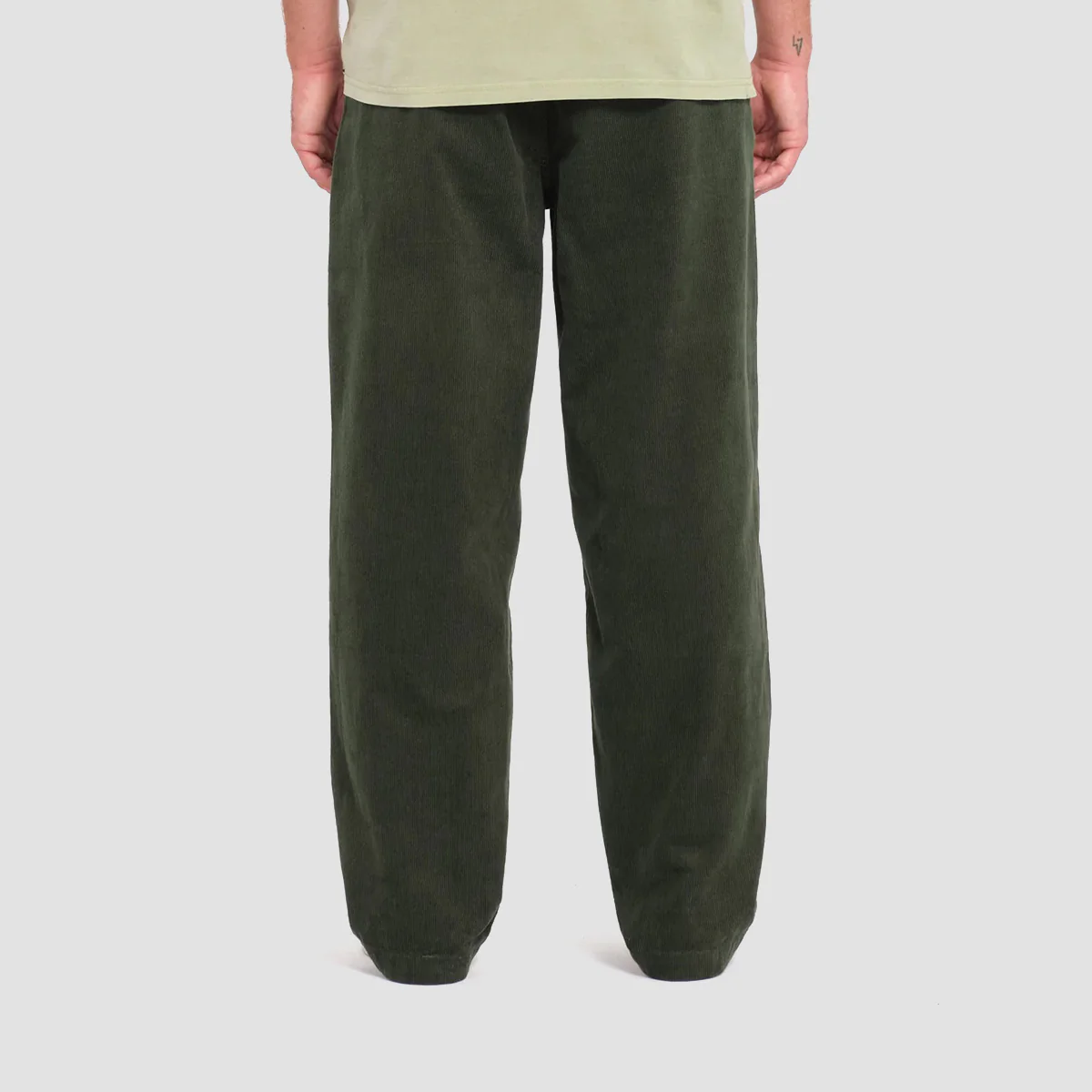 Volcom Frickin Loose Tapered Cord Pants Squadron Green - Image 3