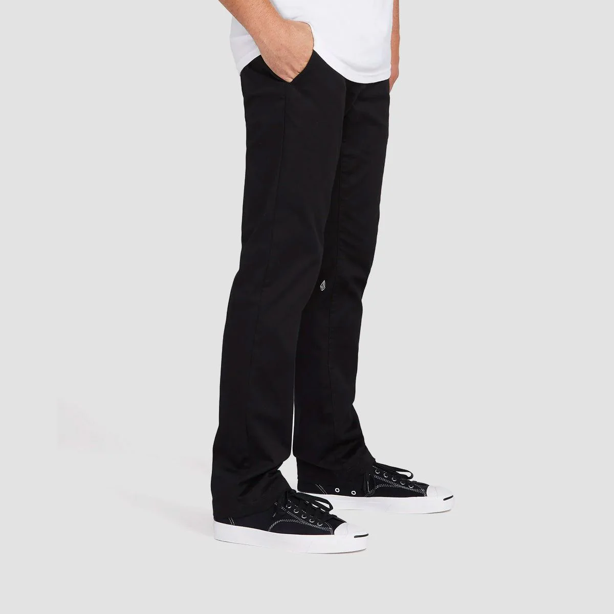 Volcom Frickin Modern Stretch Chino Pants Black - Image 3