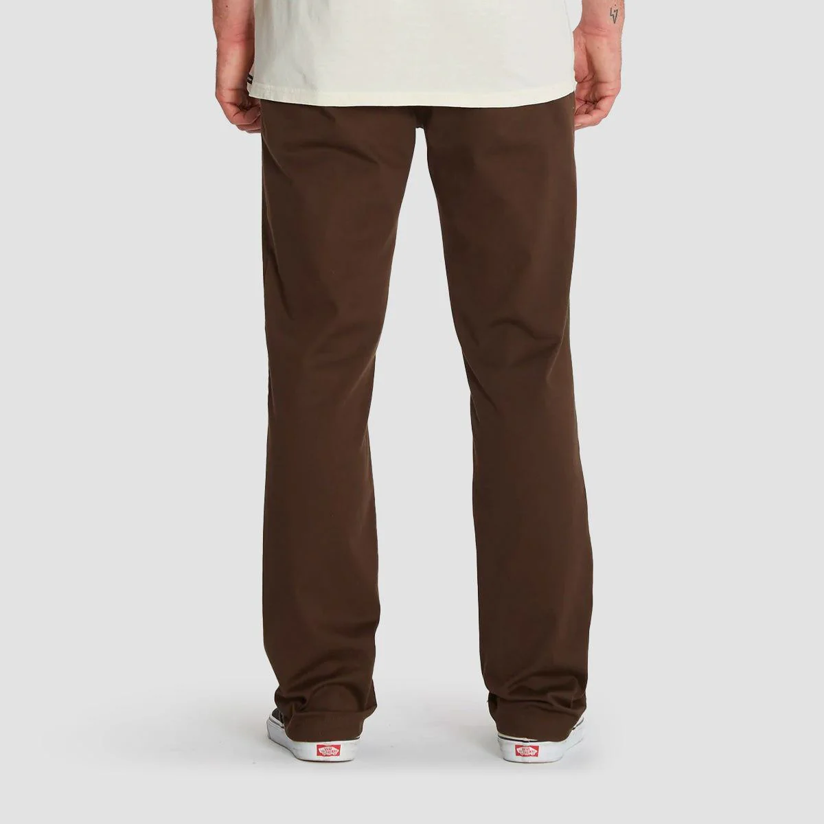 Volcom Frickin Modern Stretch Chino Pants Dark Brown - Image 2