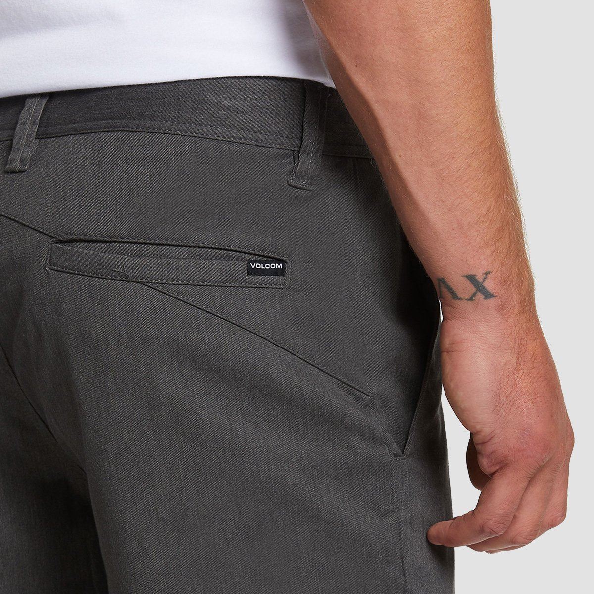Volcom Frickin Modern Stretch Shorts Charcoal Heather - Image 2