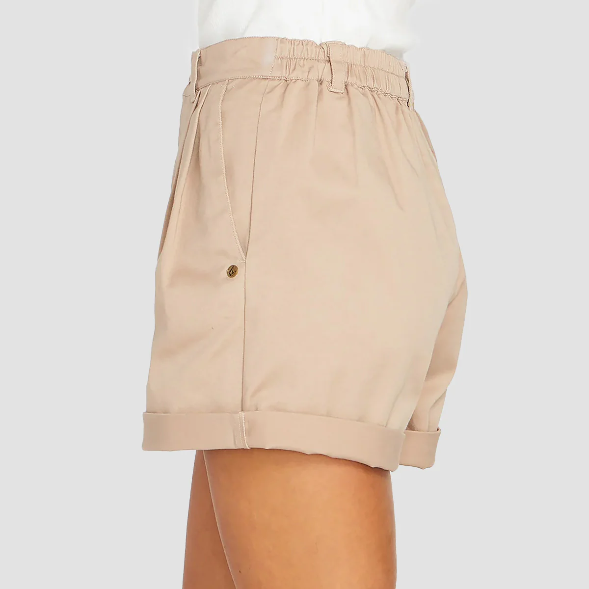Volcom Frochi Chino Shorts Taupe - Womens - Image 3