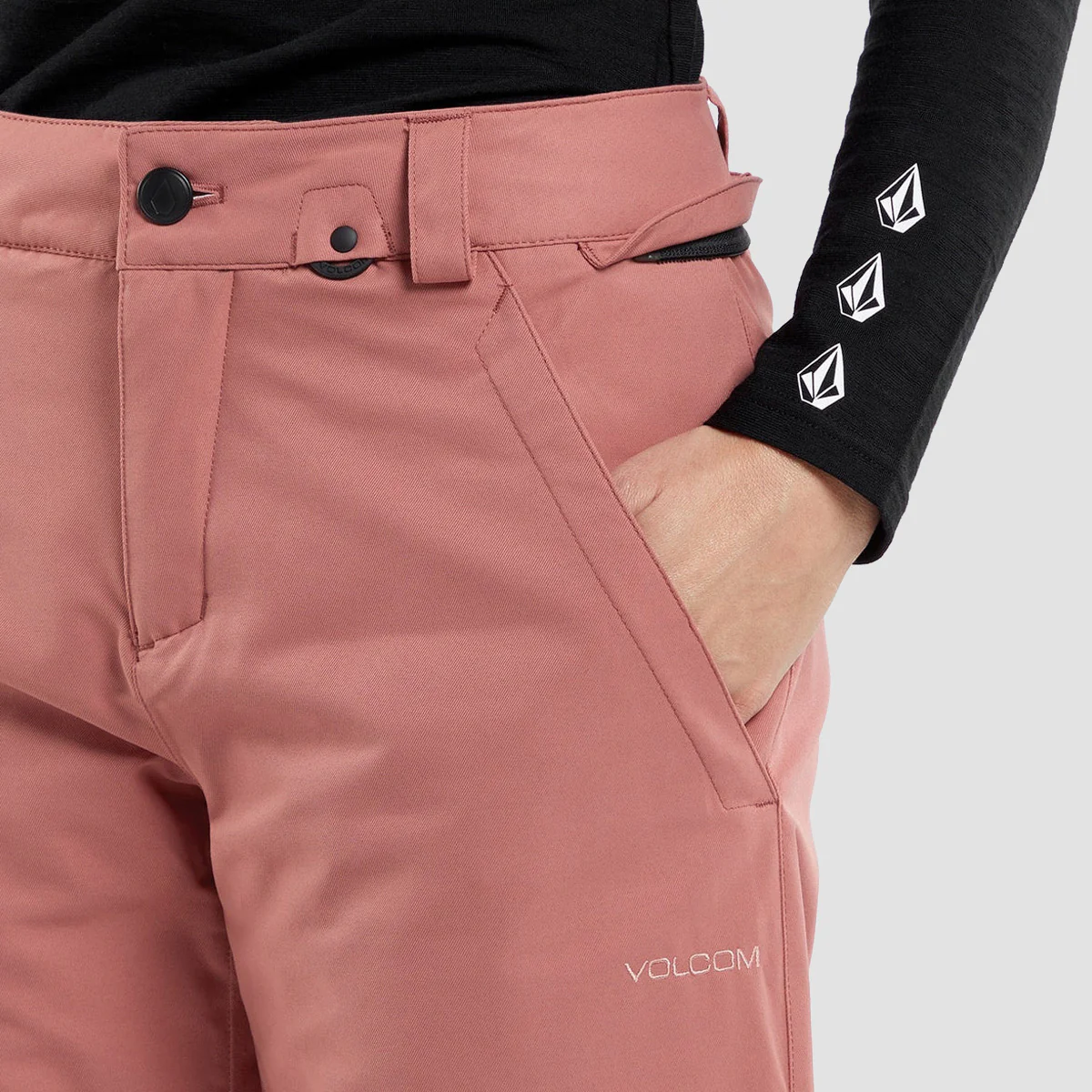 Volcom Frochickie Ins Snow Pants Earth Pink - Womens - Image 3