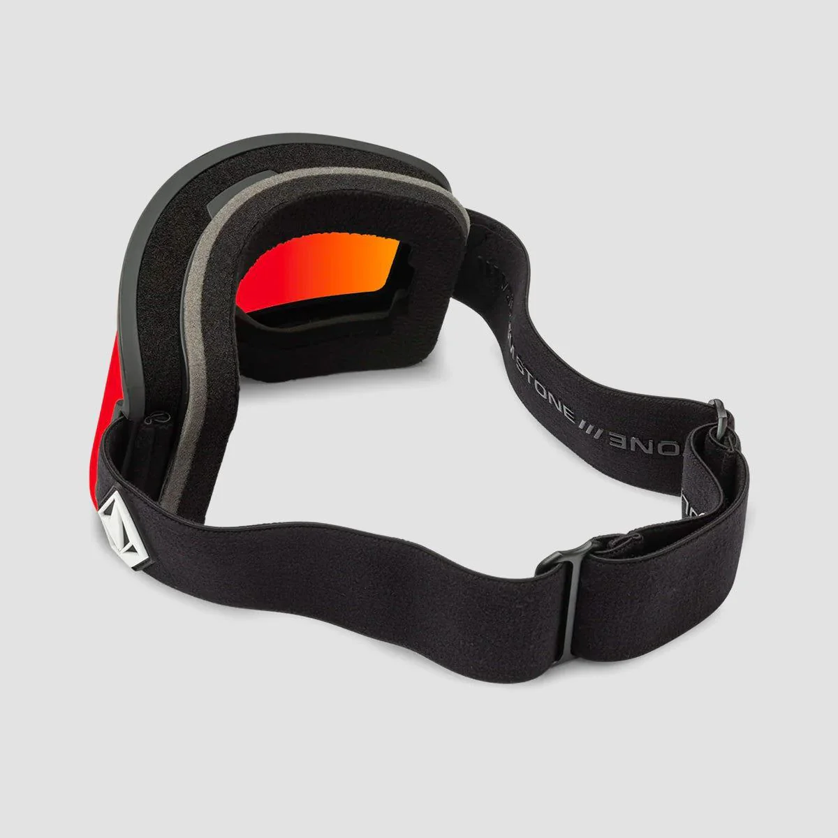 Volcom Garden Snow Goggles Matte Black/Red Chrome + Bonus Lens Yellow - Image 2