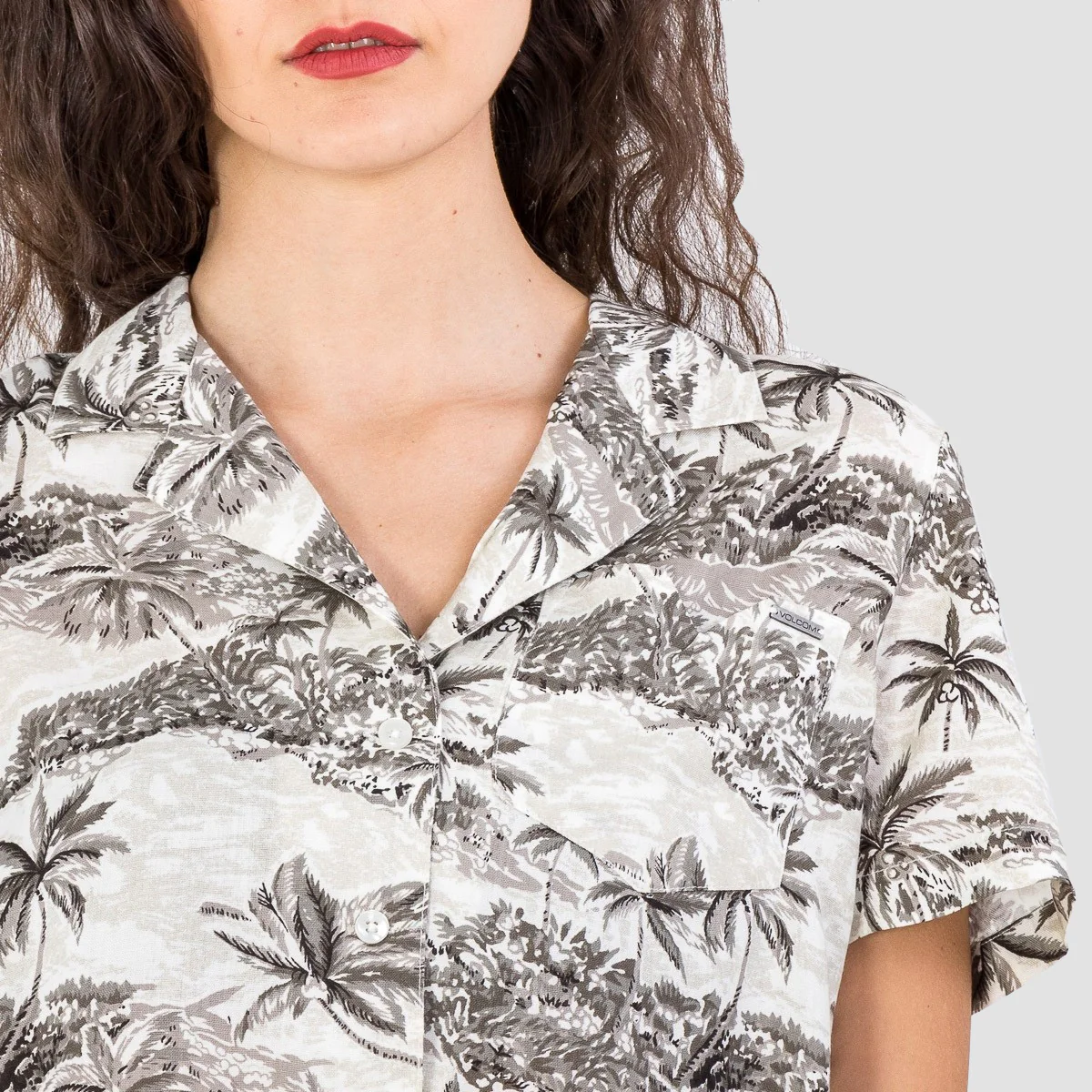 Volcom Gen Wow Short Sleeve Shirt Star White - Womens - Image 3