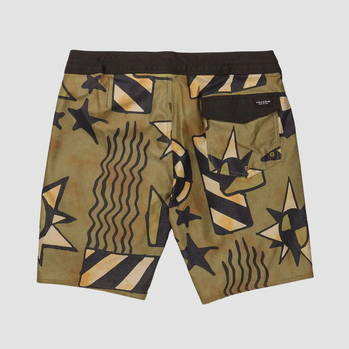 Volcom Geo Stoney 19" Boardshorts Service Green - Image 3