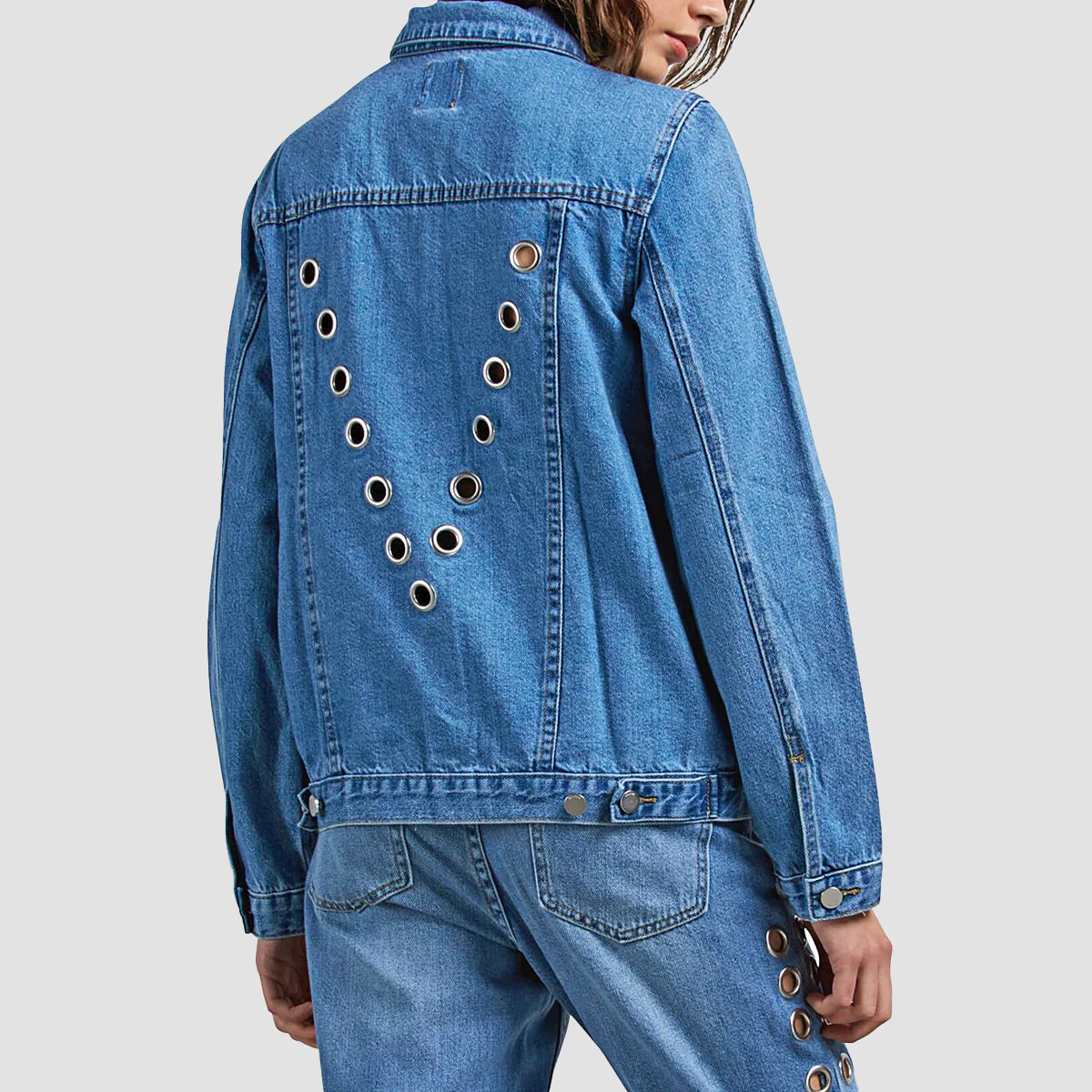 Volcom Georgia May Jagger Denim Jacket Light Blue - Womens - Image 2