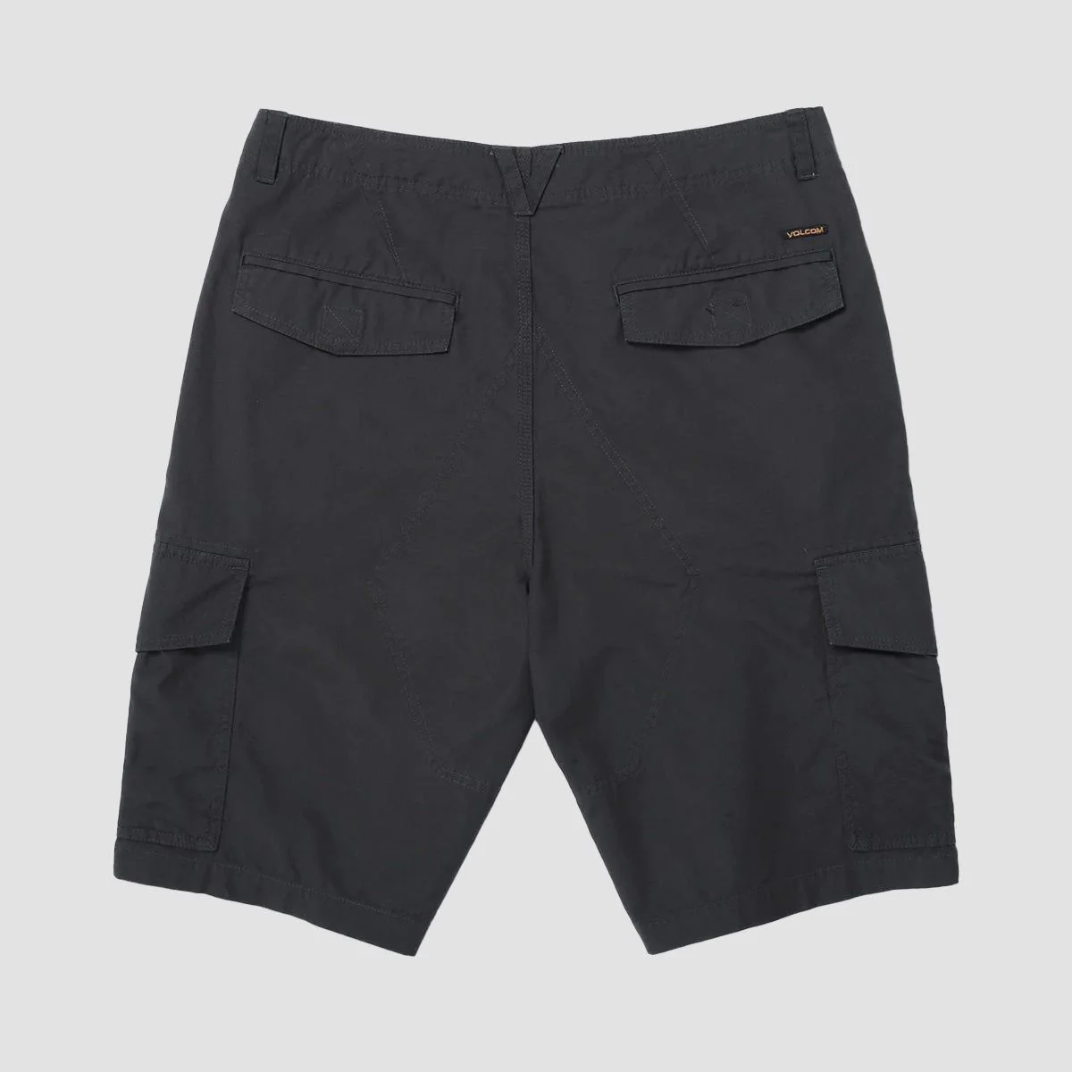 Volcom Grande Barracks 22" Cargo Shorts Asphalt Black - Image 2