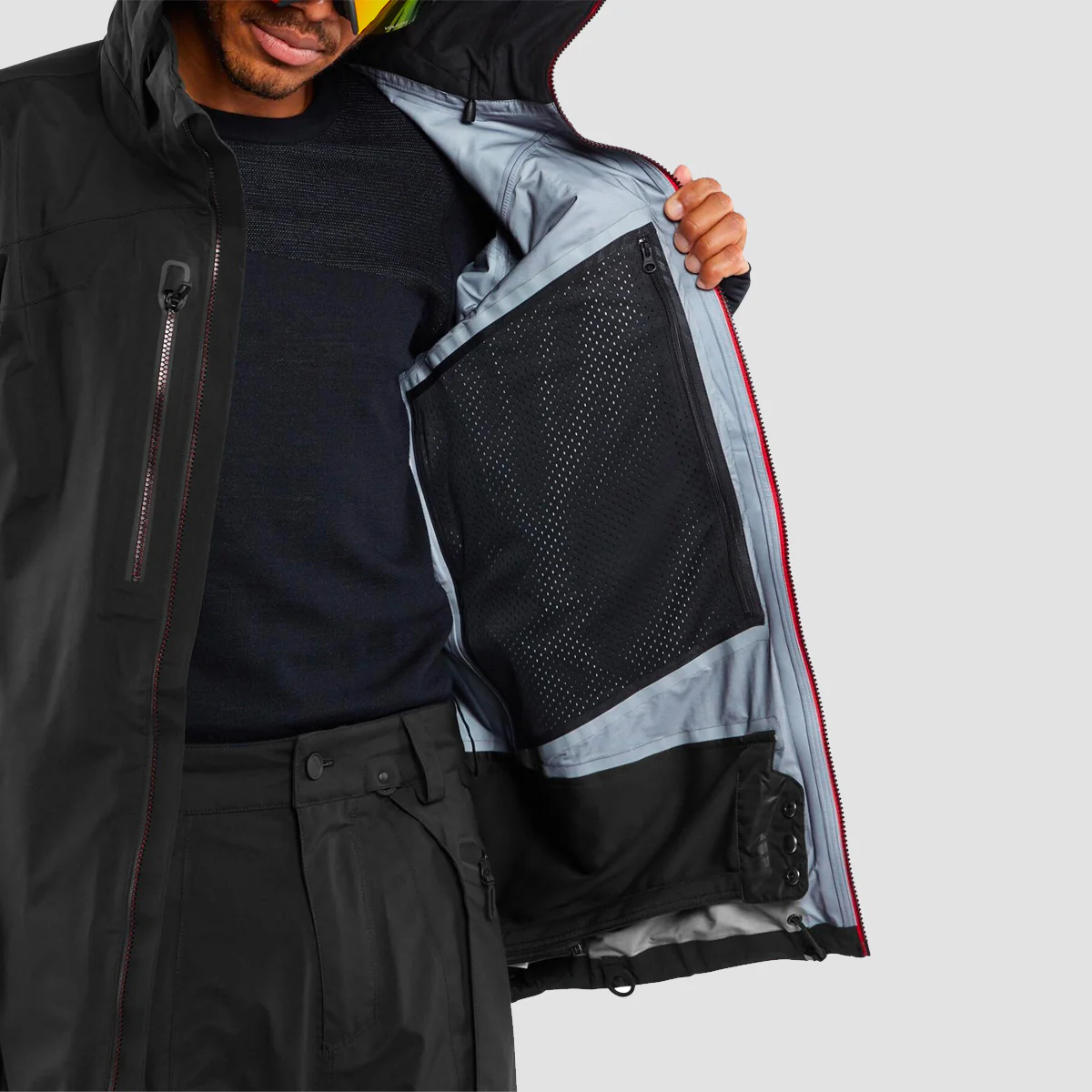 Volcom Guch Stretch Gore Snow Jacket Black - Image 2