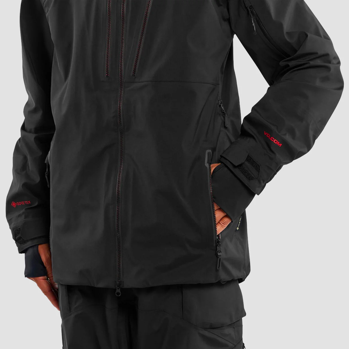 Volcom Guch Stretch Gore Snow Jacket Black - Image 3
