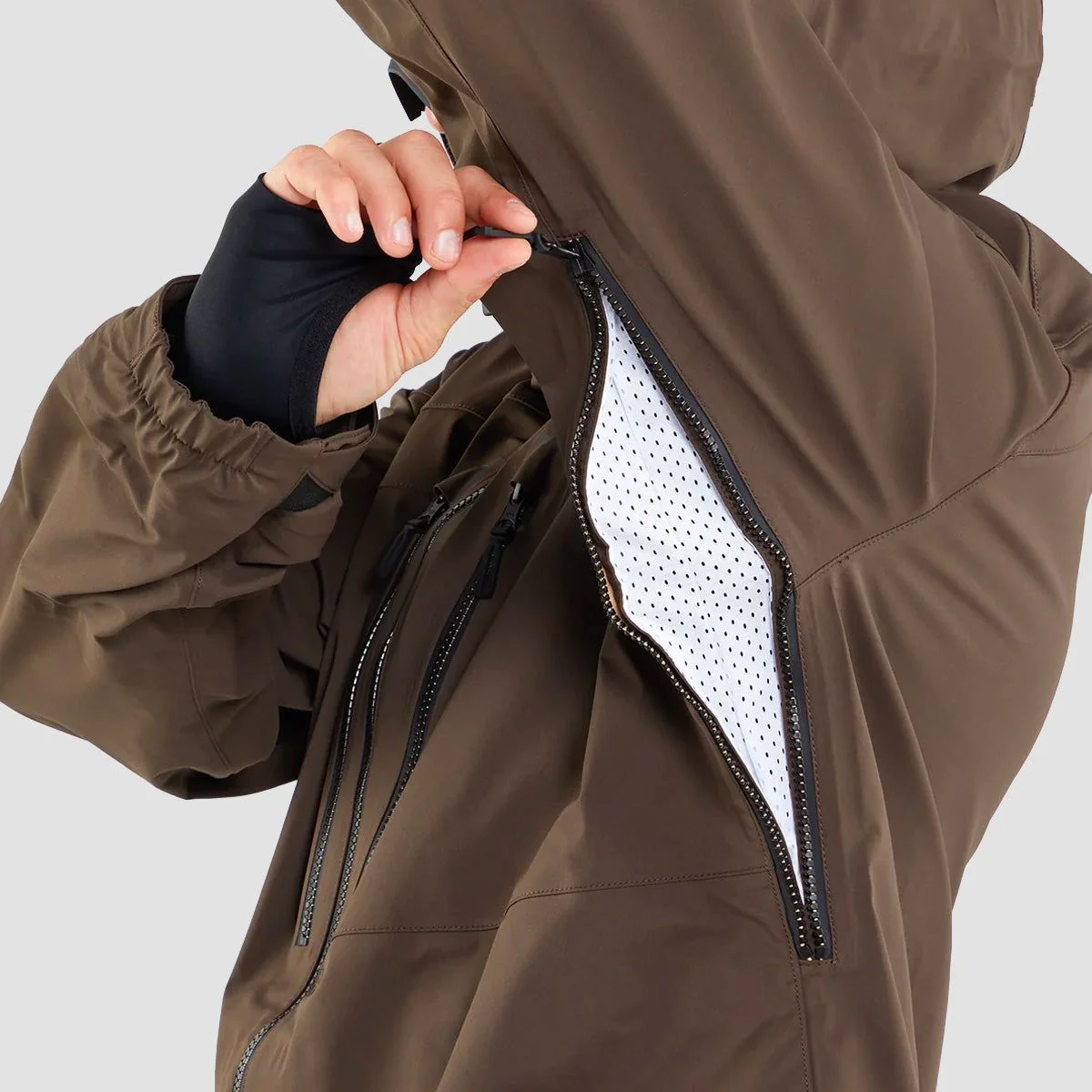 Volcom Guch Stretch Gore Snow Jacket Brown - Image 6