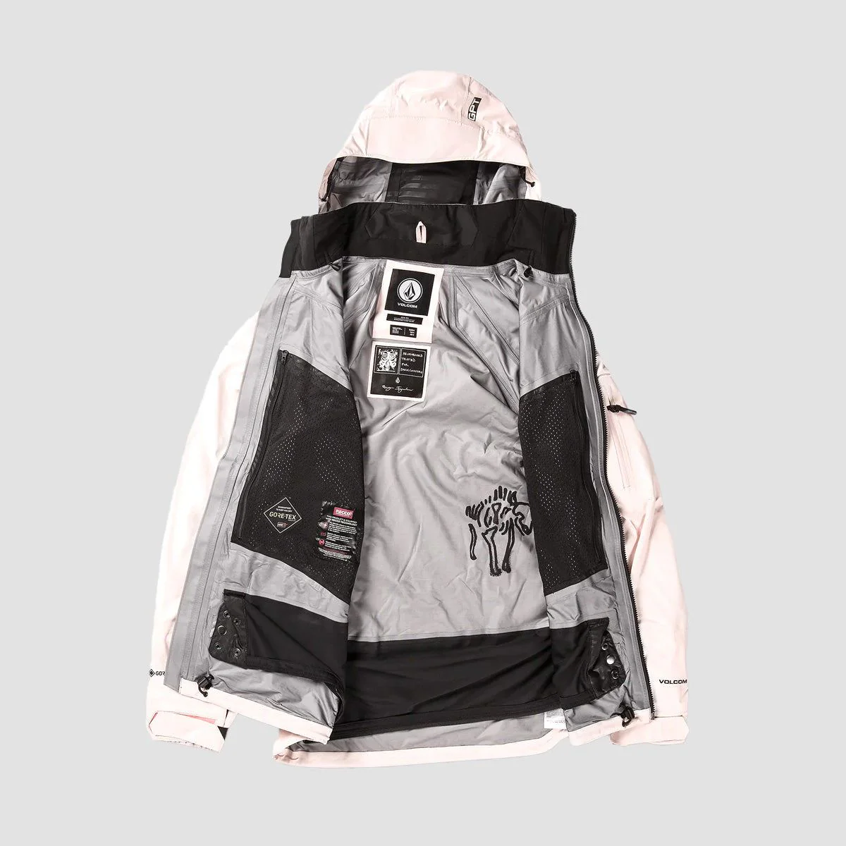 Volcom Guch Stretch Gore-Tex Snow Jacket Party Pink - Image 3