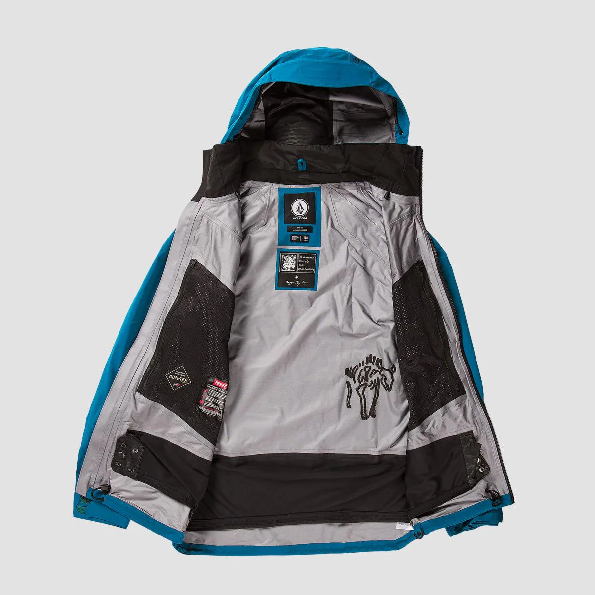 Volcom Guch Stretch Gore-Tex Snow Jacket Slate Blue - Image 3