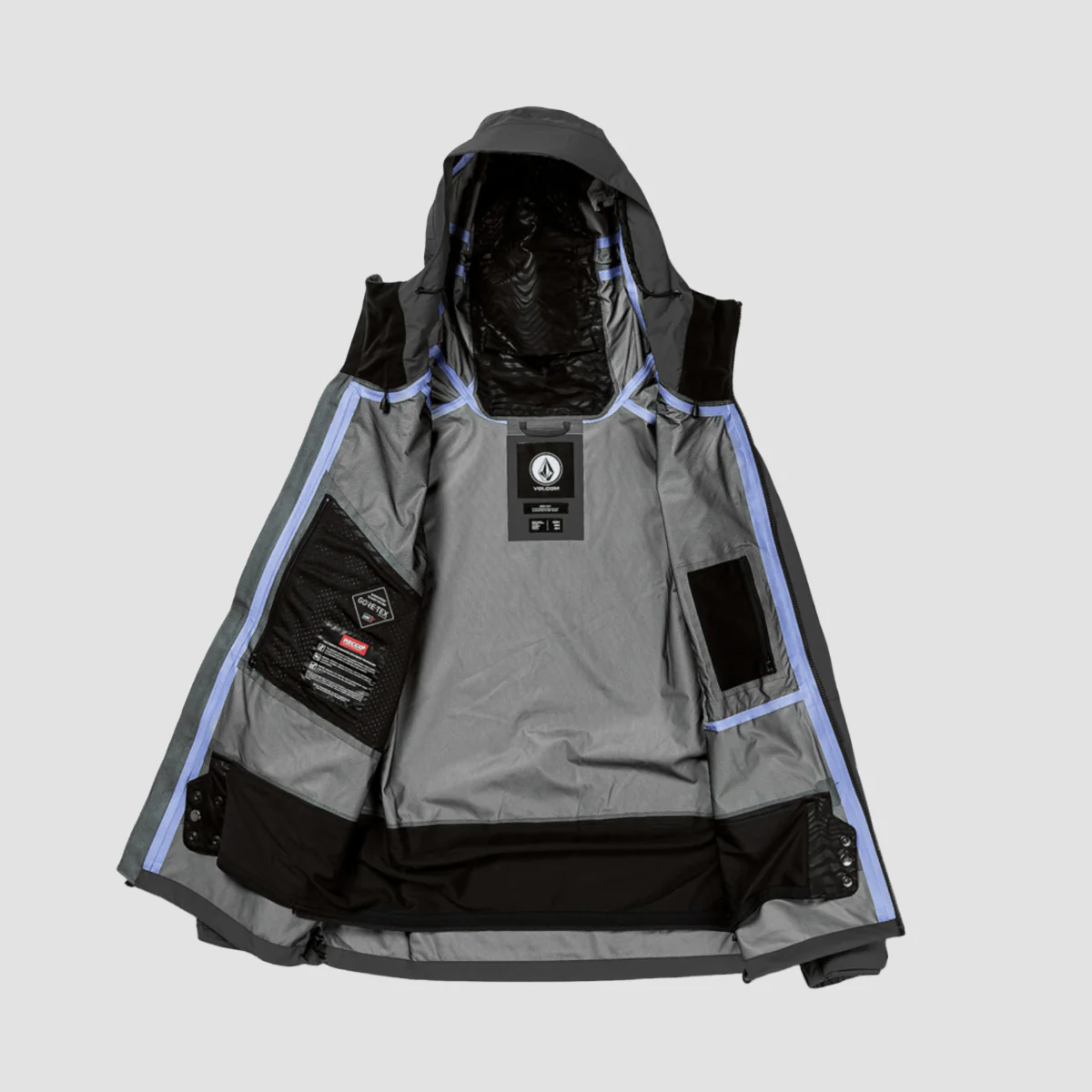 Volcom Guide Gore-Tex Snow Jacket Dark Grey - Image 3