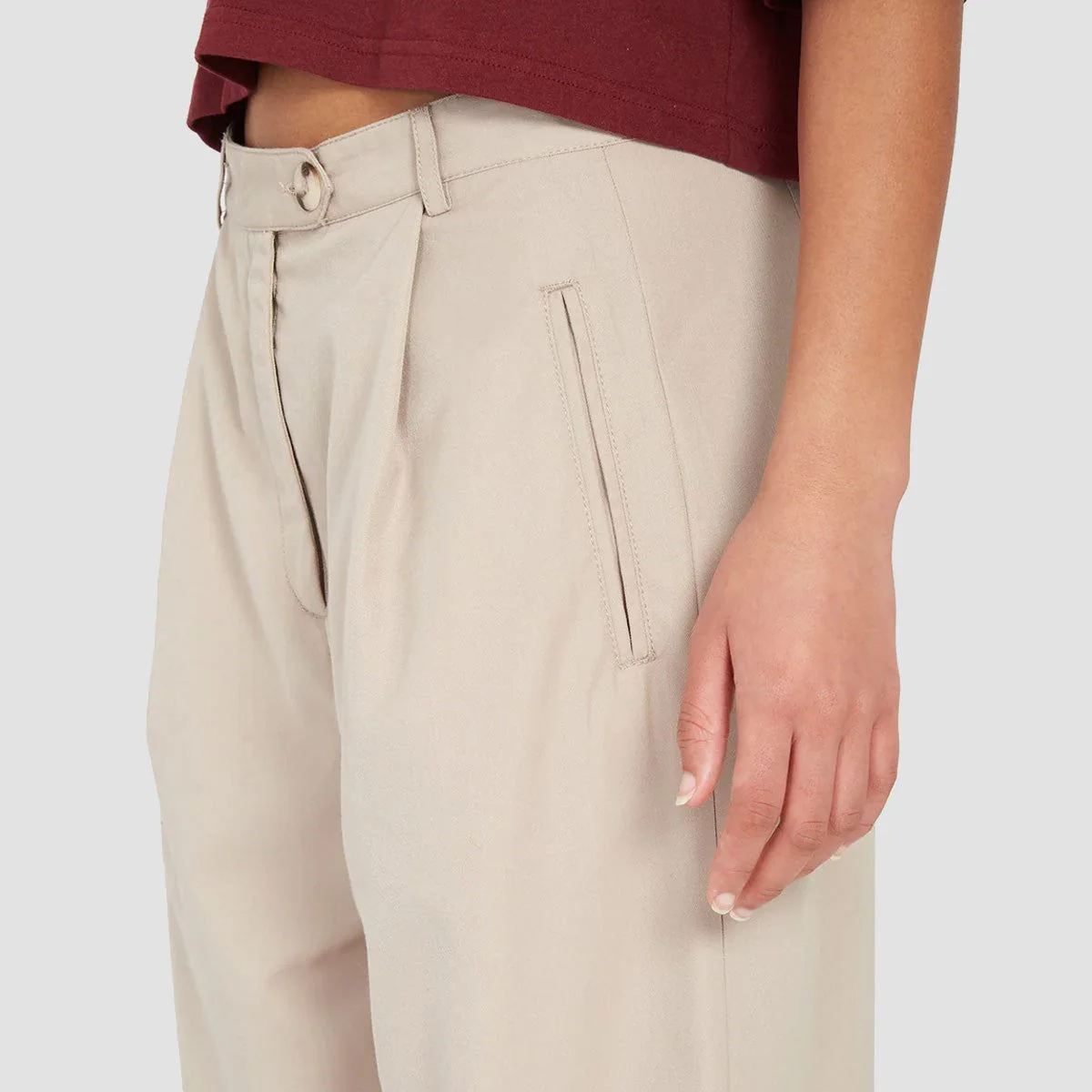 Volcom Histone Pants Taupe - Womens - Image 3