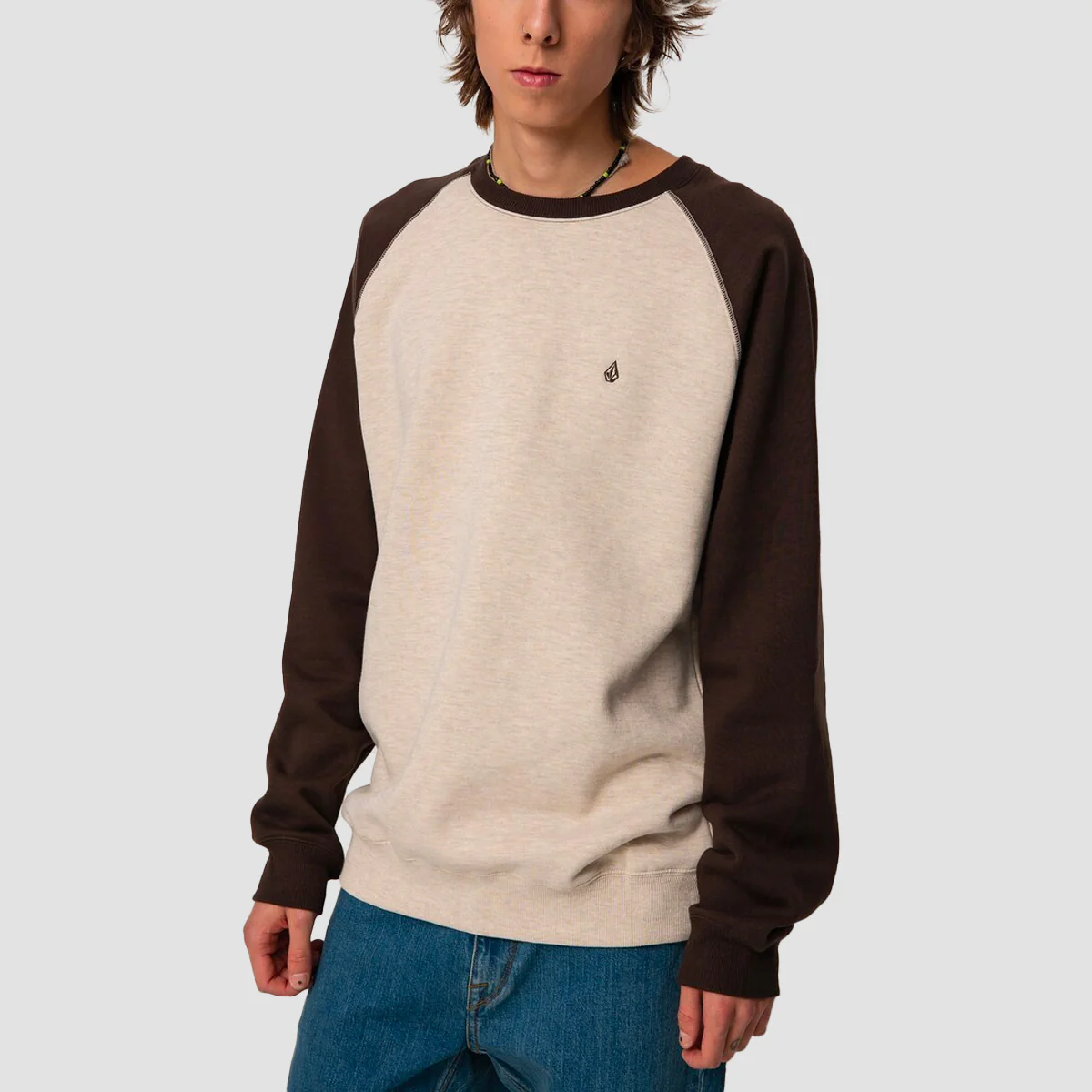Volcom Homak Crew Sweat Whitecap Grey