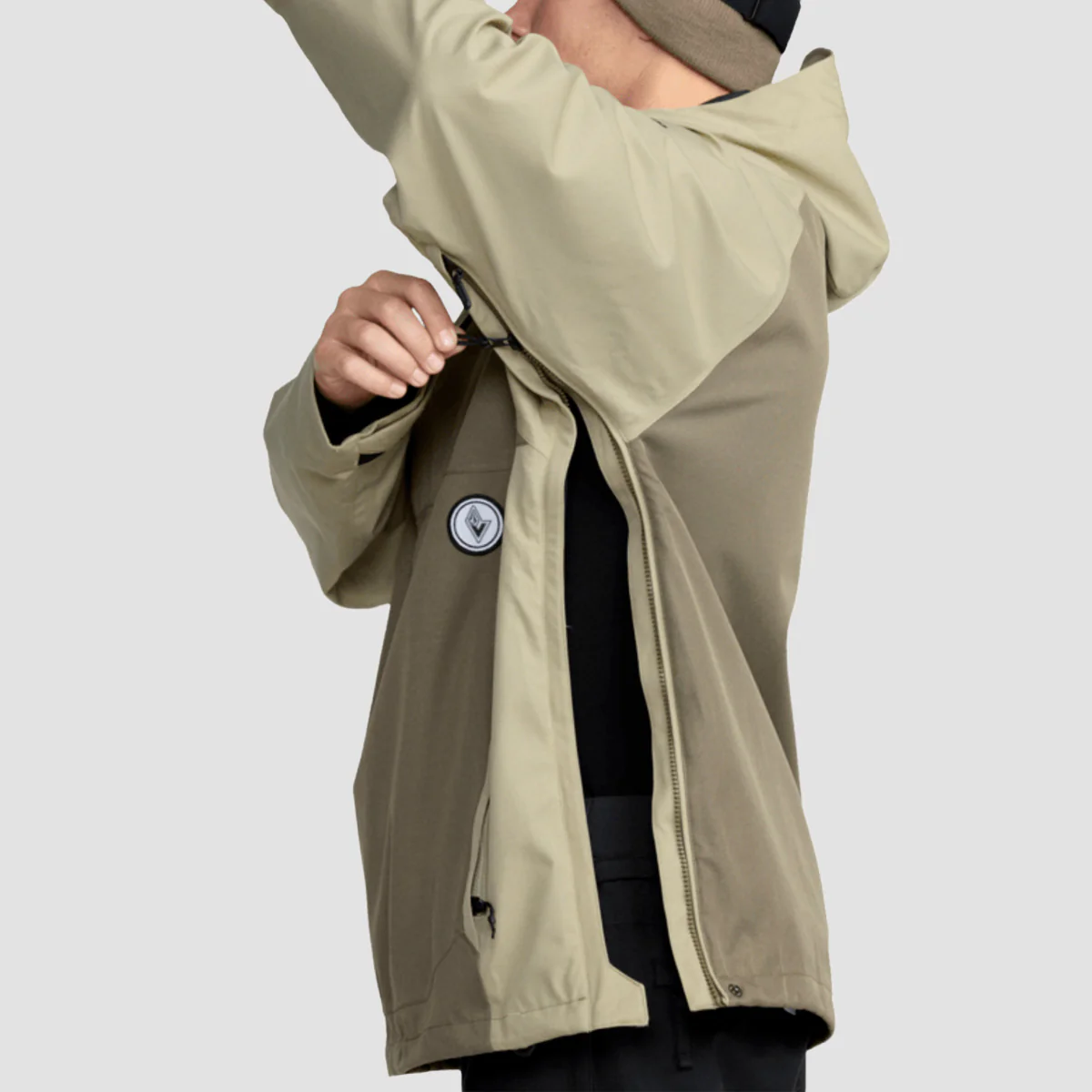 Volcom Hossegor 20K Pullover Snow Jacket Military - Image 4