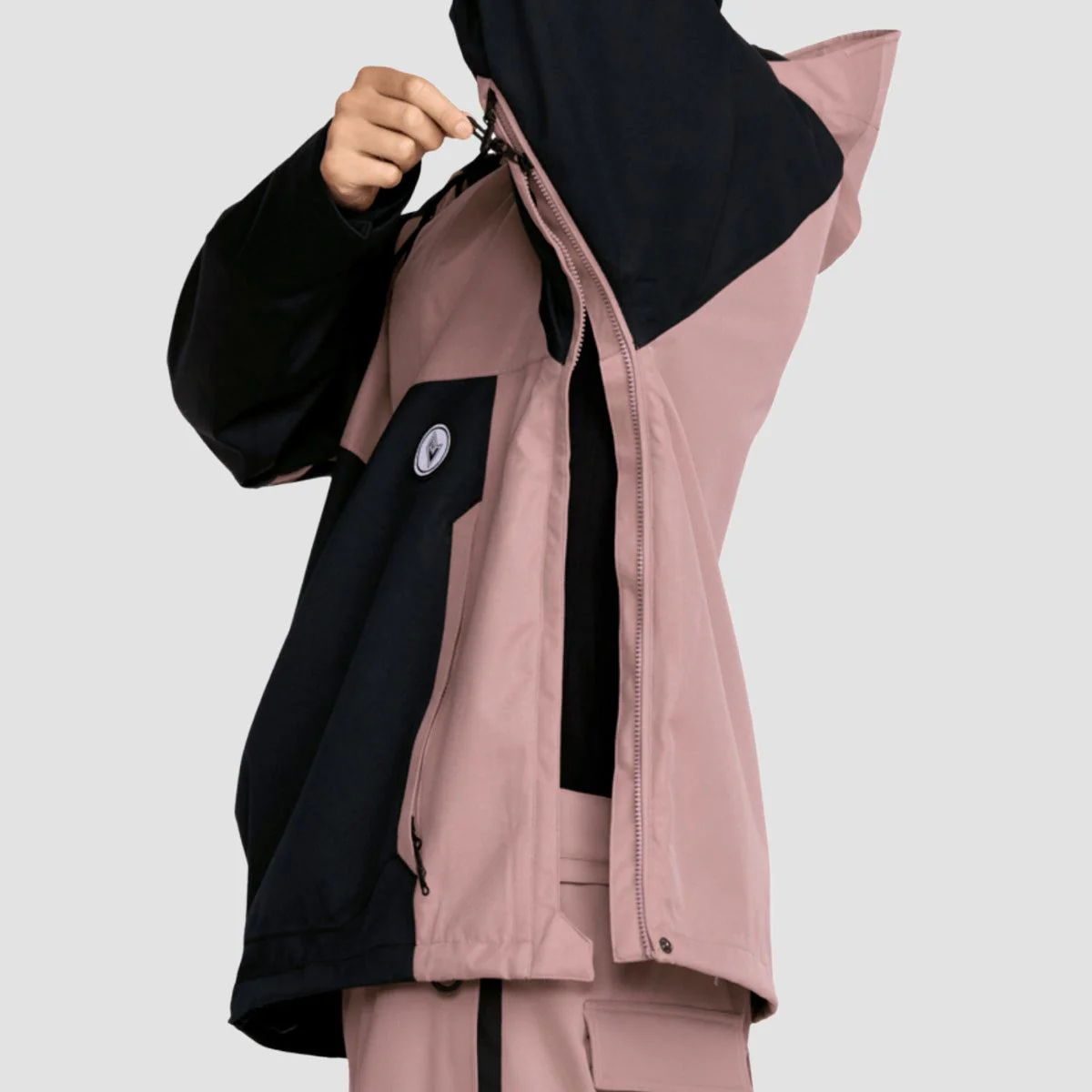 Volcom Hossegor Pullover 20K Snow Jacket Mauve - Image 3