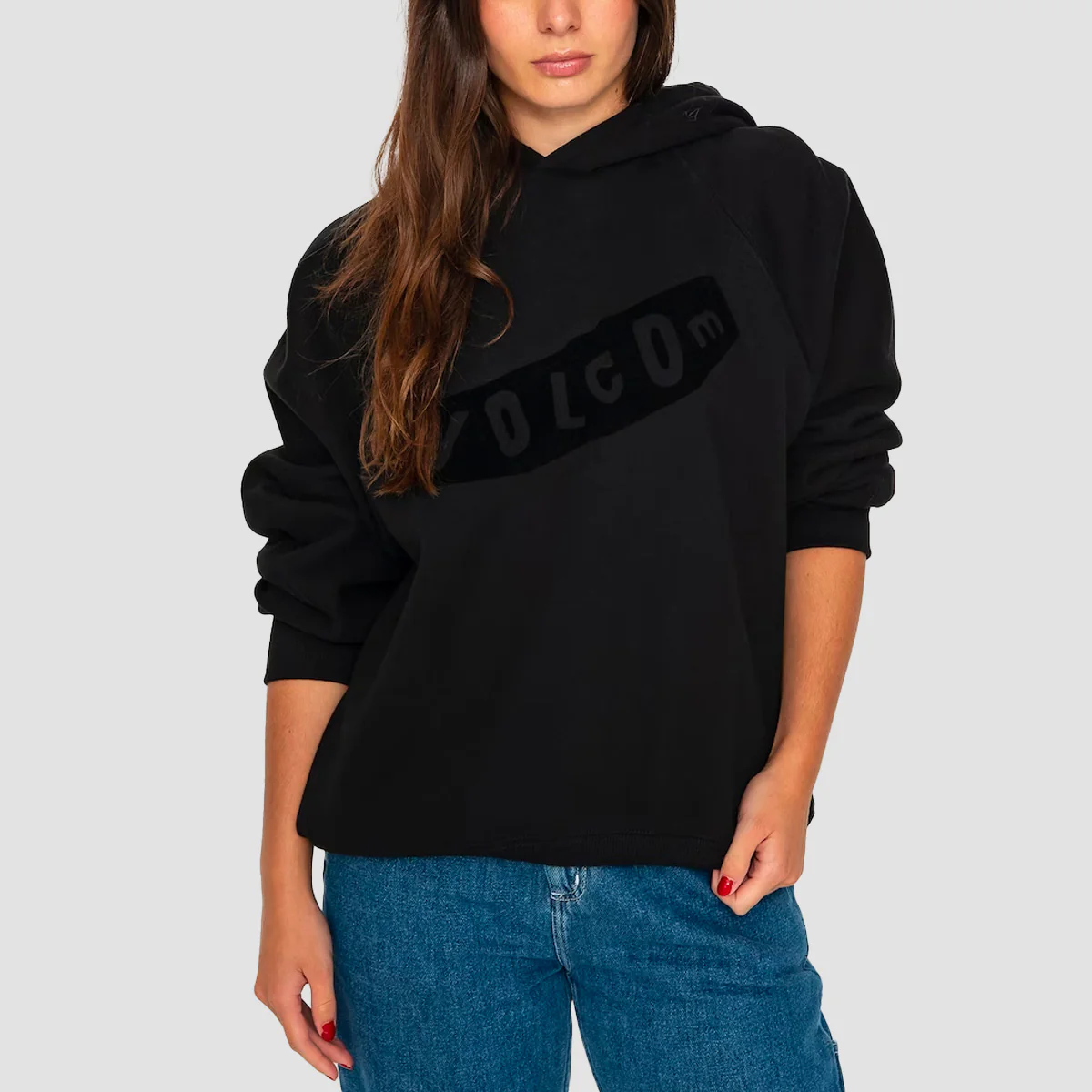 Volcom Howl At The Moon Pistol Pullover Hoodie Black - Womens