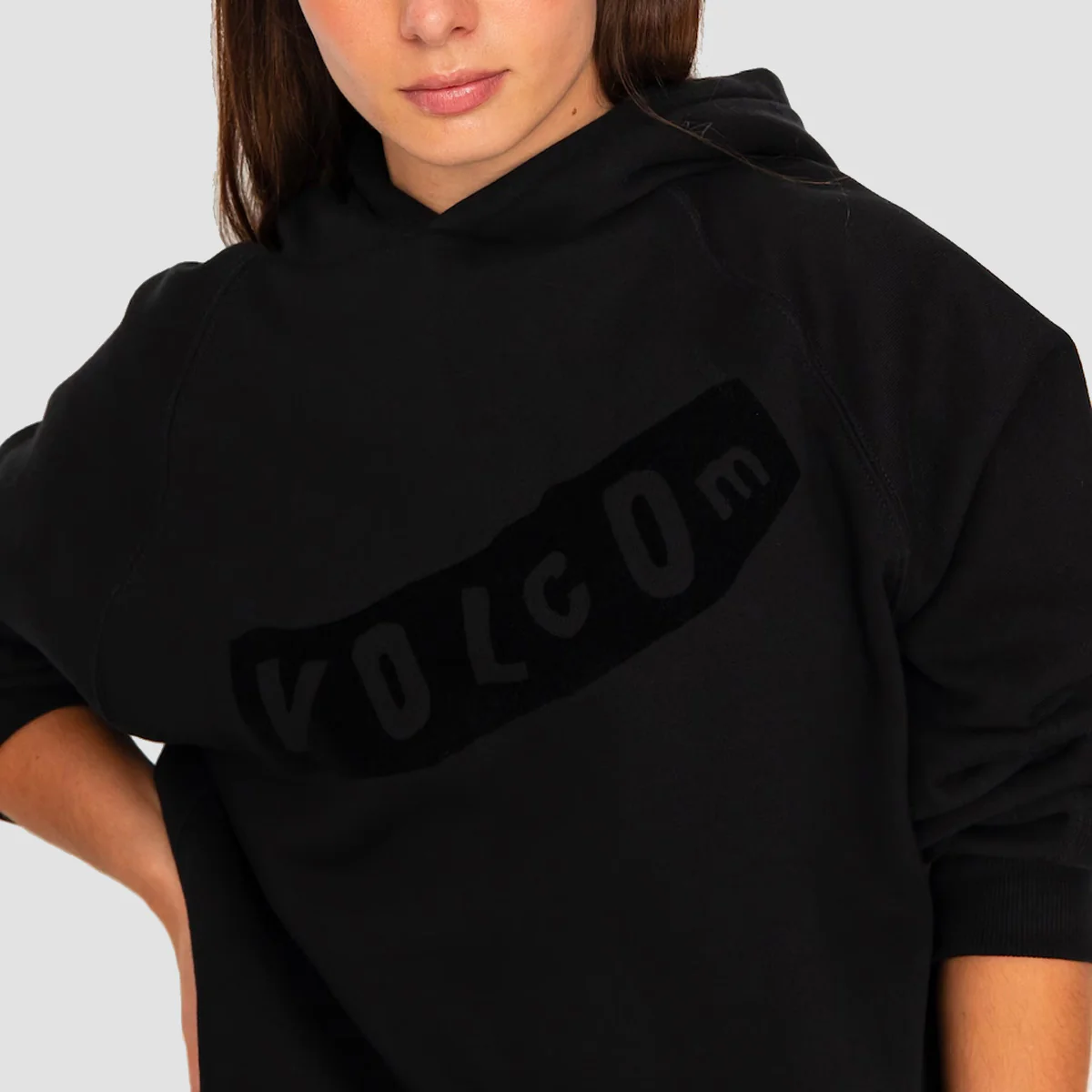 Volcom Howl At The Moon Pistol Pullover Hoodie Black - Womens - Image 3