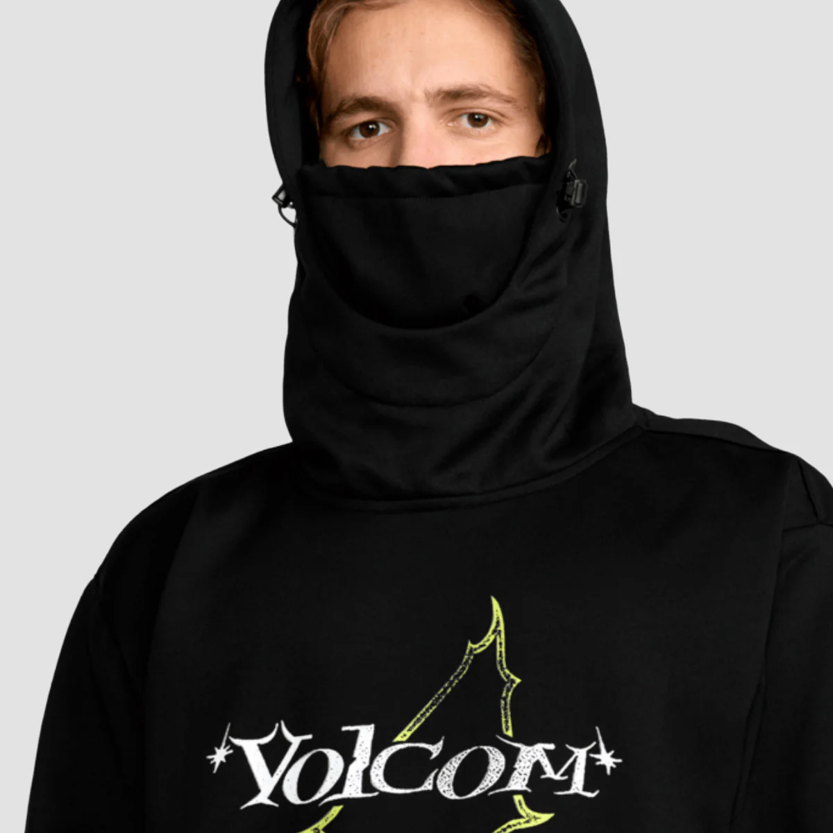 Volcom Hydro Riding Snow Pullover Hoodie Black - Image 2