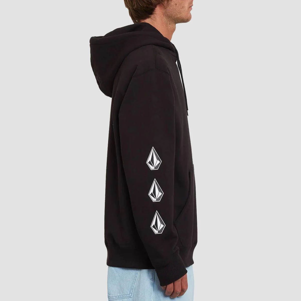 Volcom Iconic Stone Pullover Hoodie Black - Image 2