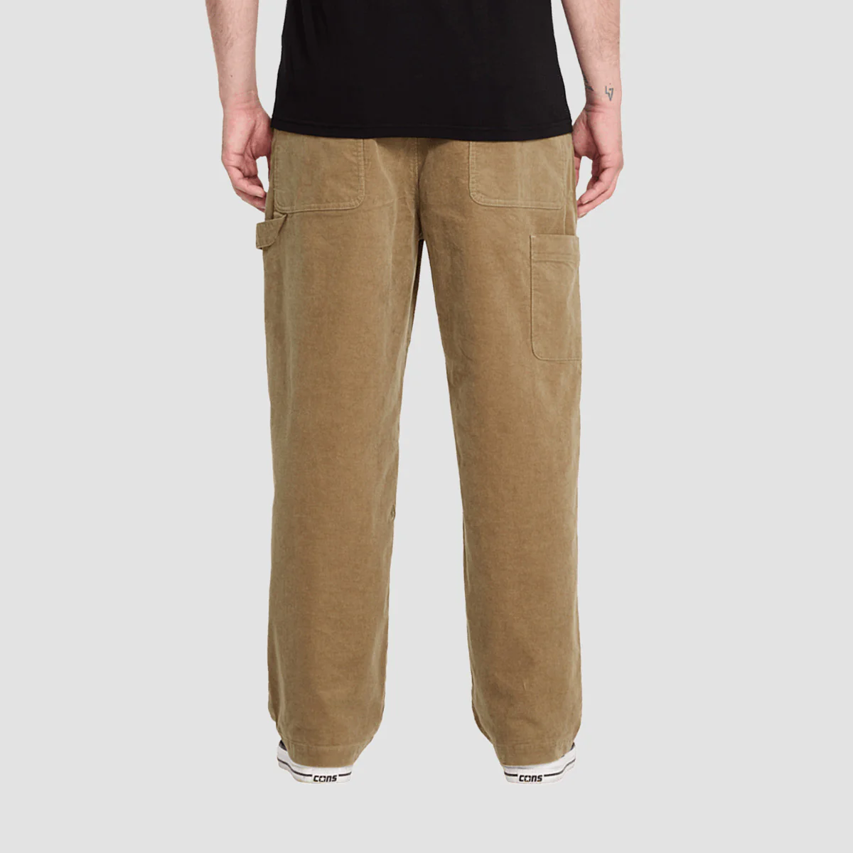 Volcom Kraftsman Cord Pants Dark Khaki - Image 2