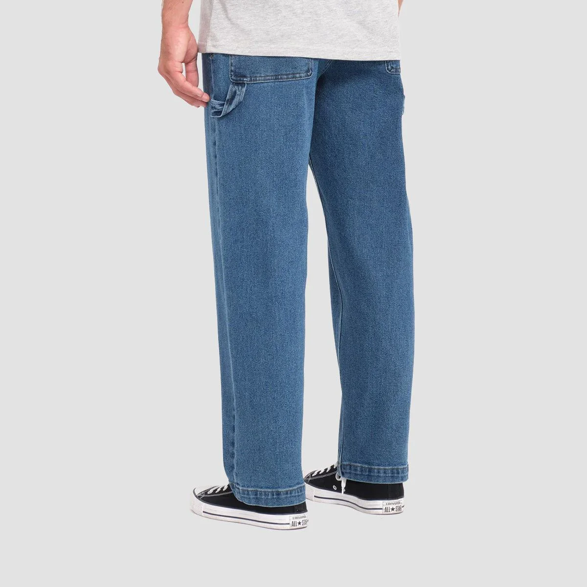 Volcom Kraftsman II Loose Fit Jeans Washed Blue - Image 2