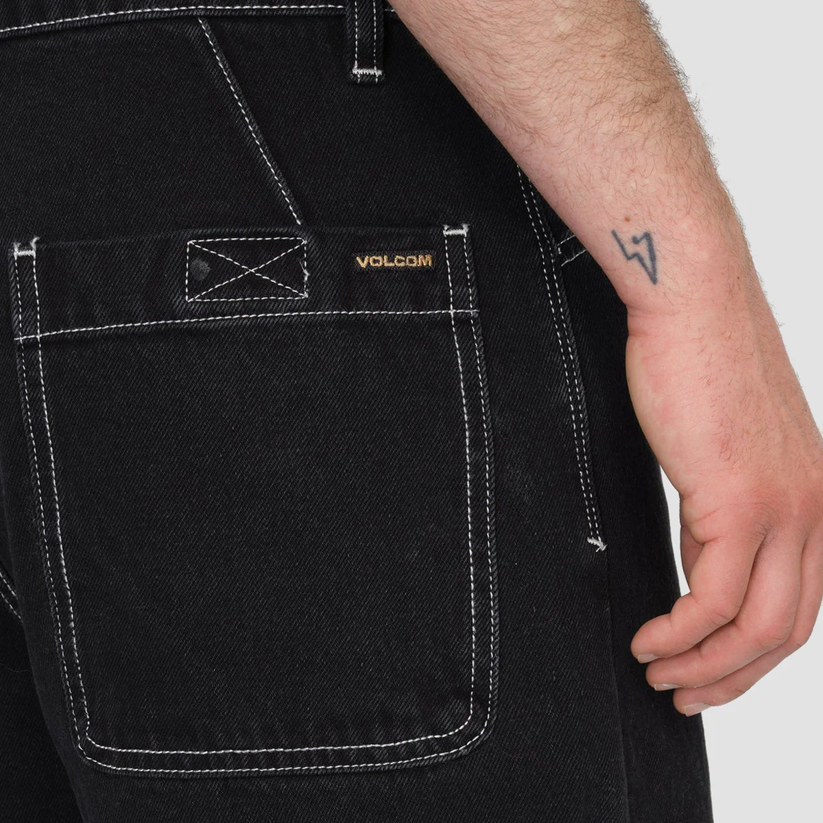 Volcom Kraftsman Jeans Black - Image 3