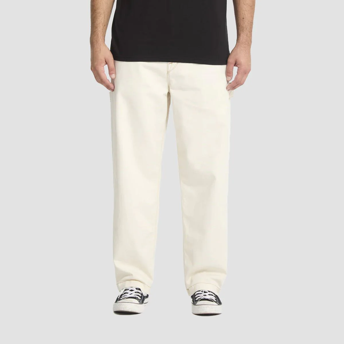 Volcom Kraftsman Loose Fit Jeans Dirty White - Image 2