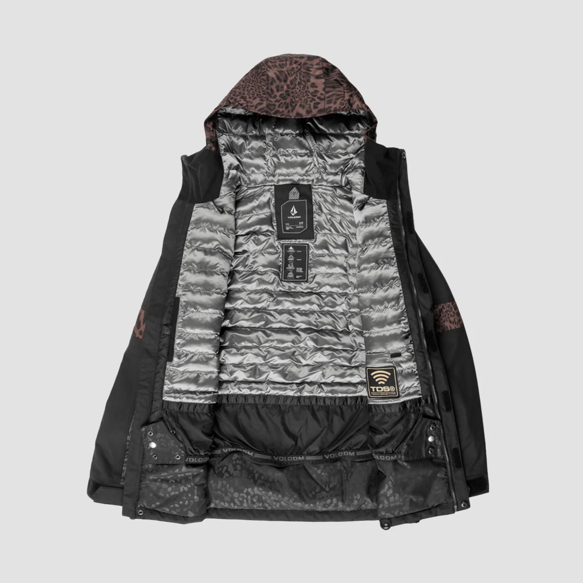 Volcom Larx 2L TDS Infrared Parka Snow Jacket Black - Womens - Image 2