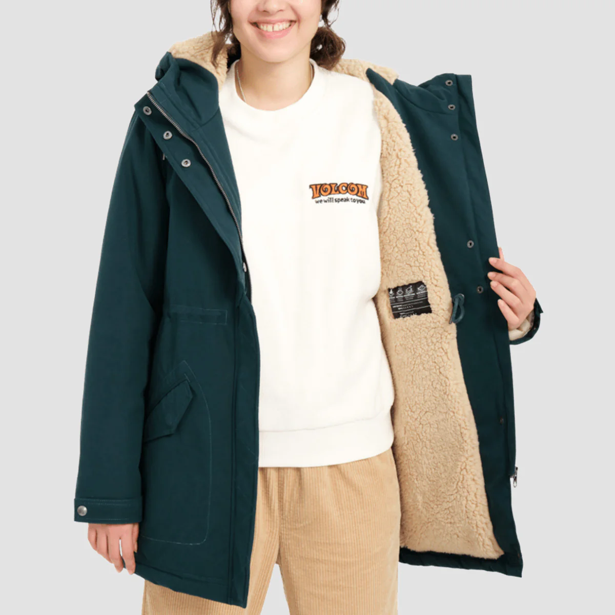 Volcom Less Is More 5K Parka Jacket Ponderosa Pine - Womens - Image 3