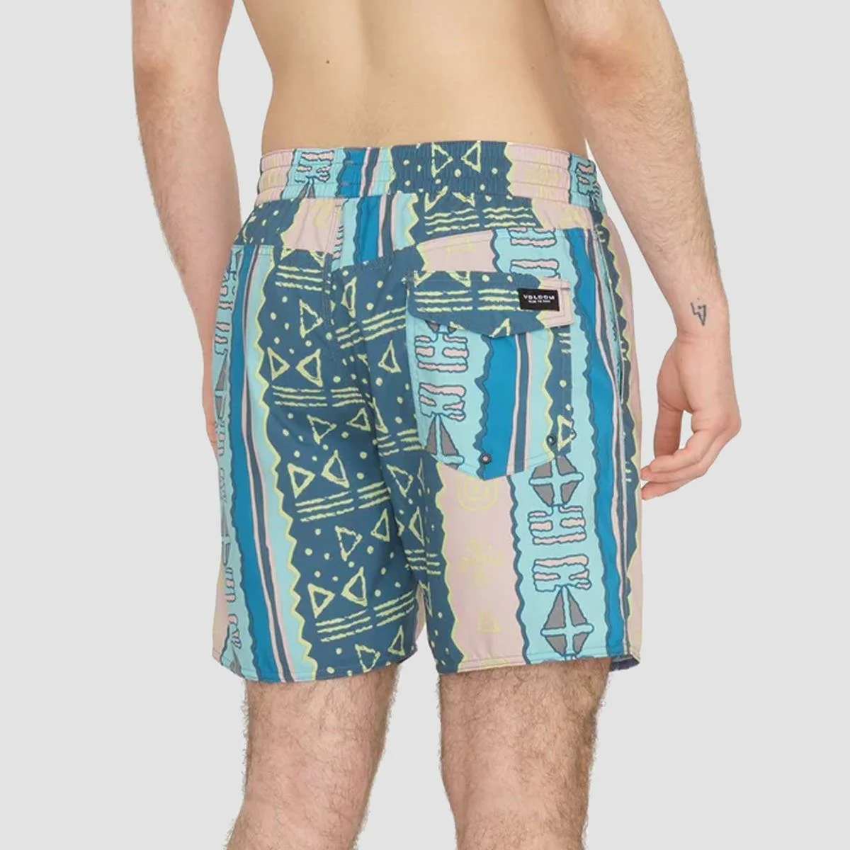 Volcom Lido Print 17" Boardshorts Crete Blue - Image 2
