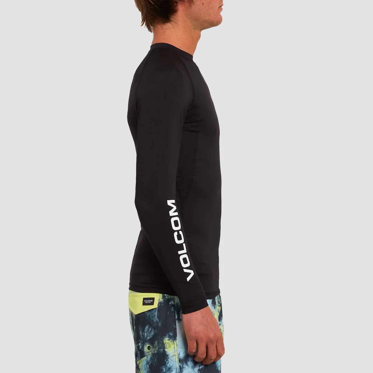 Volcom Lido Solid 2 Longsleeve Rashguard Black - Image 2