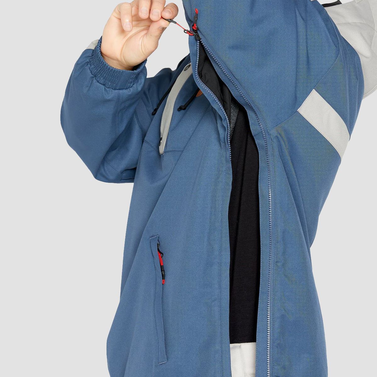Volcom Longo 20K Pullover Snow Jacket Indigo - Image 3