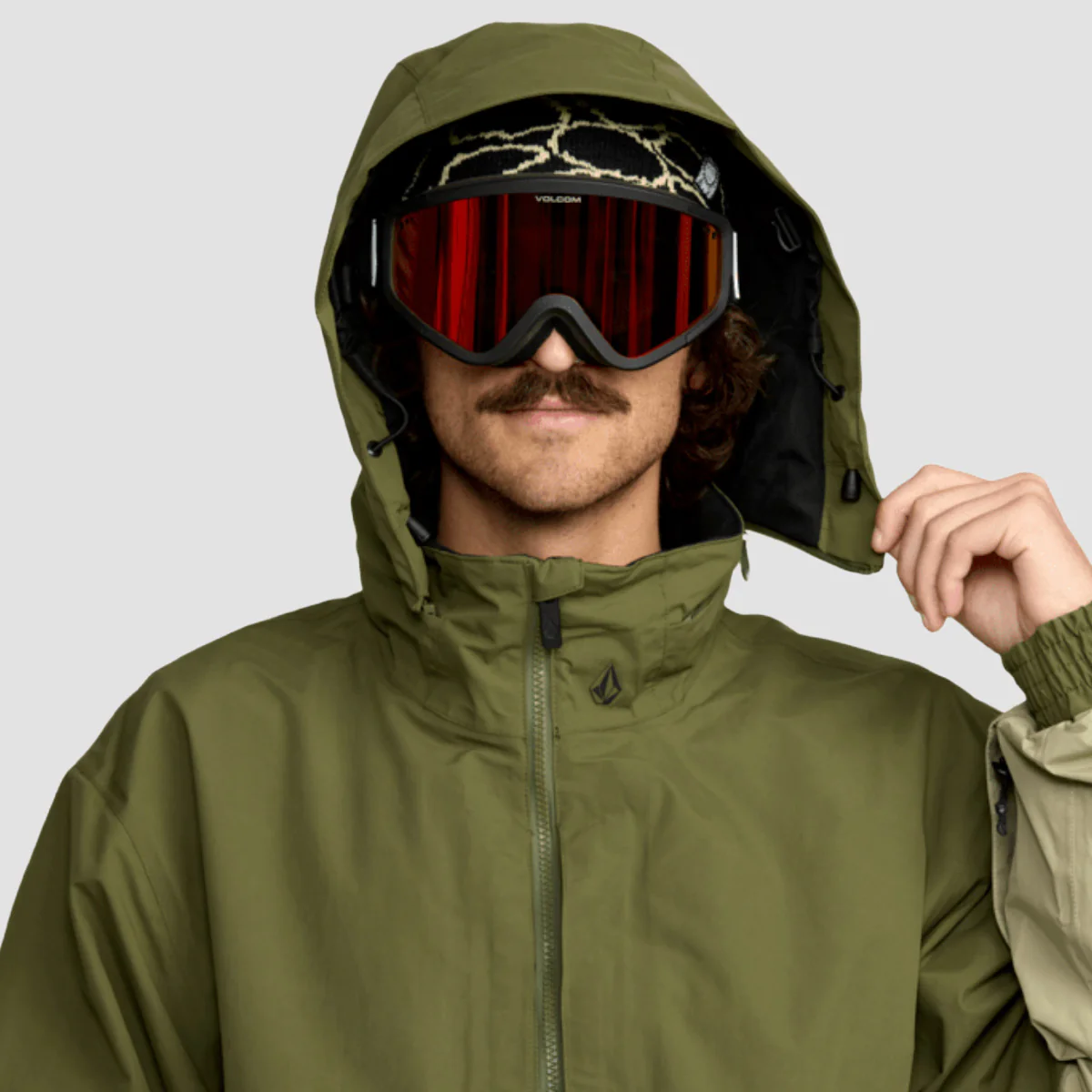 Volcom Longo Gore-Tex Snow Jacket Dark Olive - Image 3