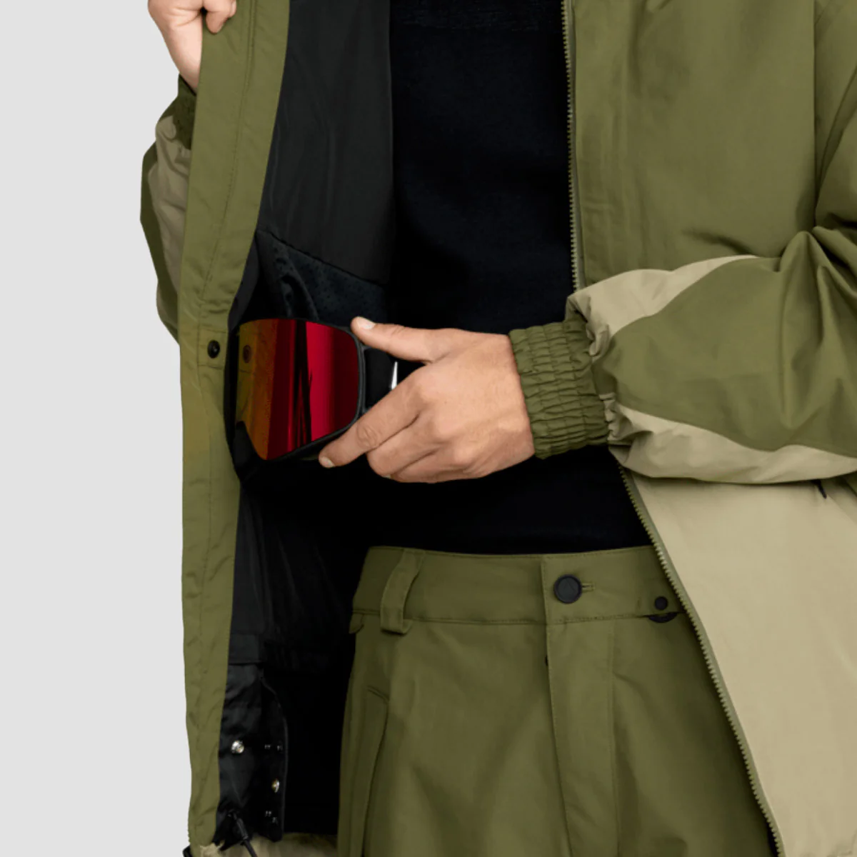 Volcom Longo Gore-Tex Snow Jacket Dark Olive - Image 5