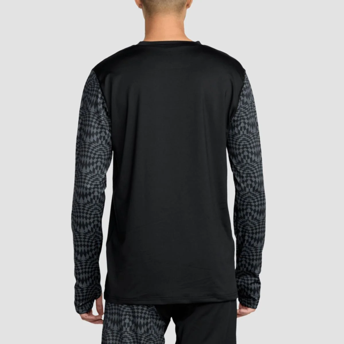 Volcom M V-Science Base Layer Longsleeve Crew T-Shirt Black/Charcoal - Image 2