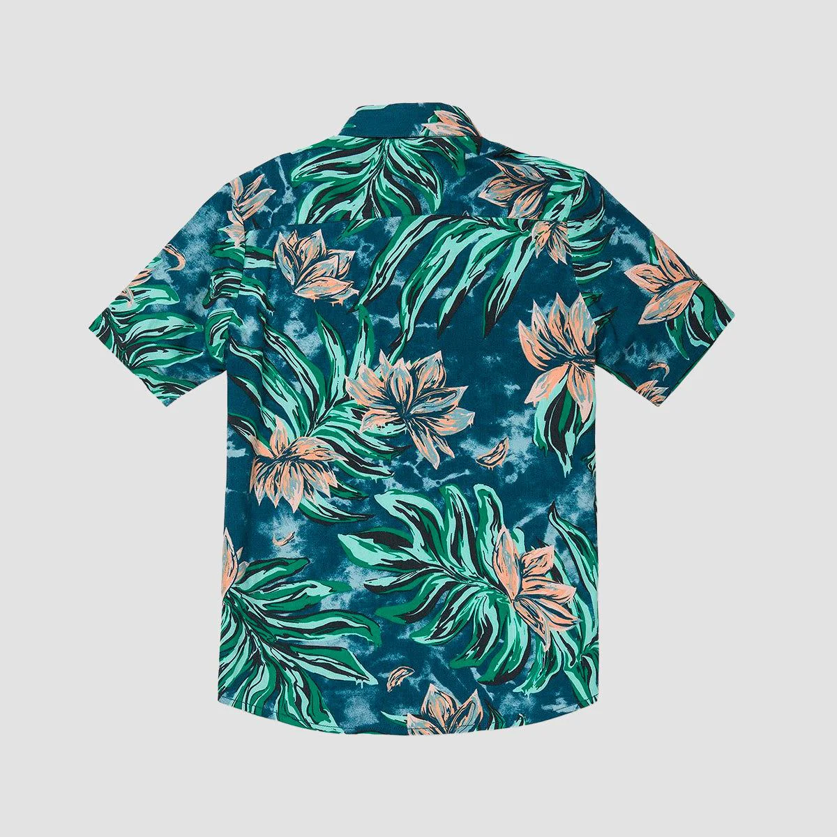 Volcom Marble Floral Short Sleeve Shirt Aged Indigo - Kids - Image 2