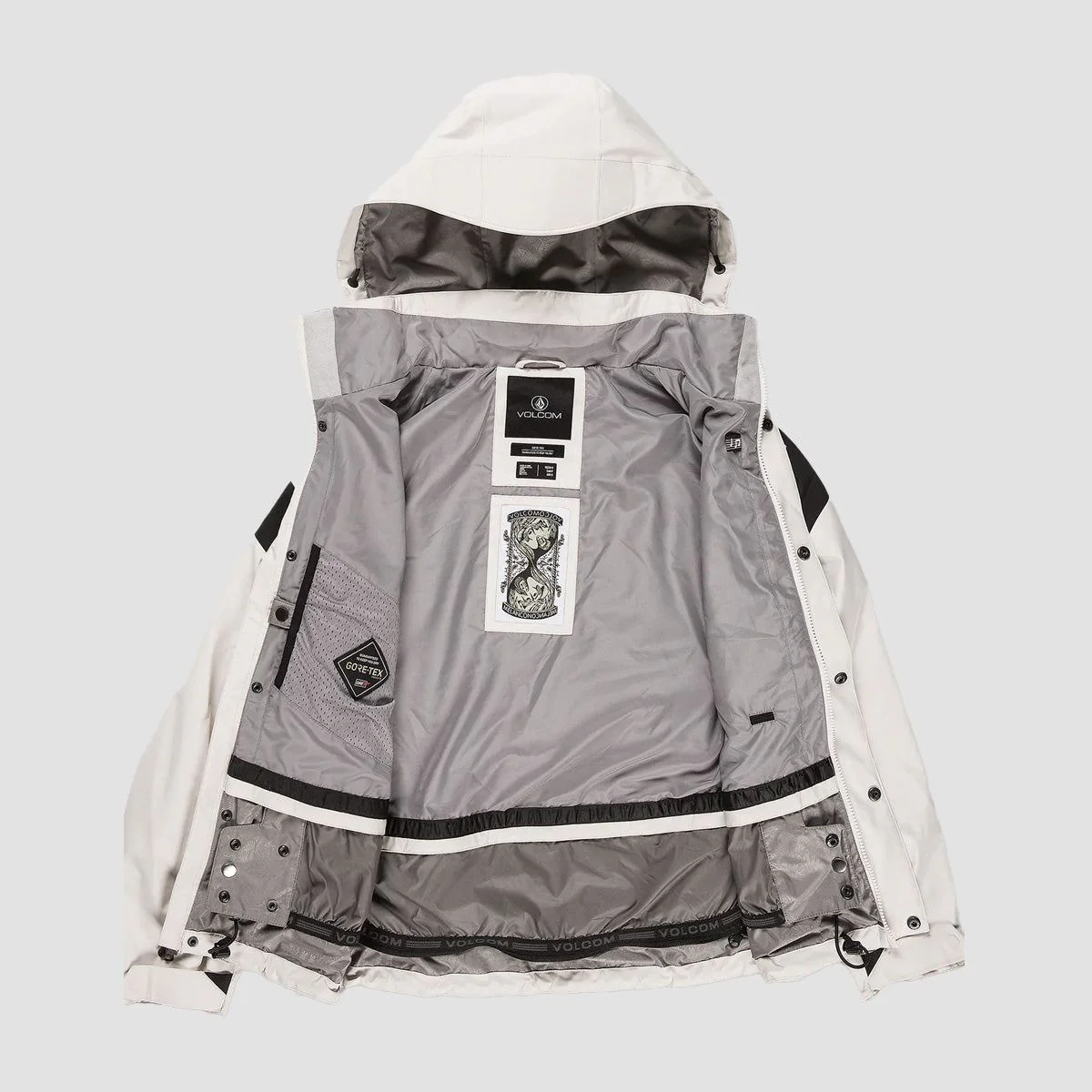Volcom Melancon Gore-Tex Snow Jacket Off White - Womens - Image 3