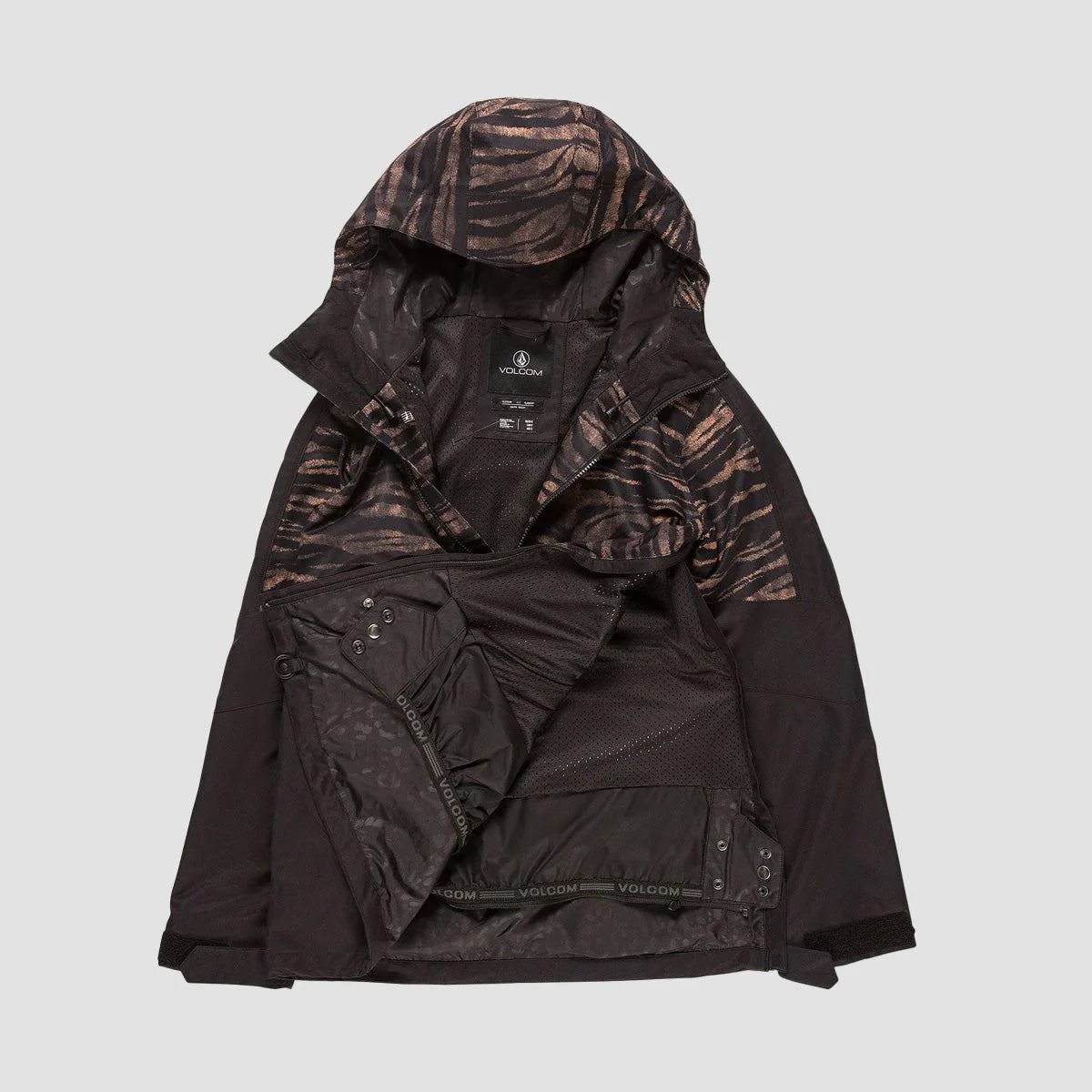 Volcom Mirror Pullover Snow Jacket Tiger Print - Womens - Image 3