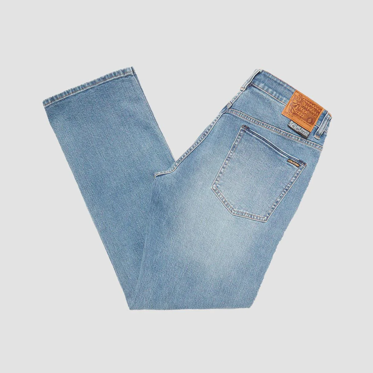 Volcom Modown Relaxed Fit Jeans Old Town Indigo - Image 3