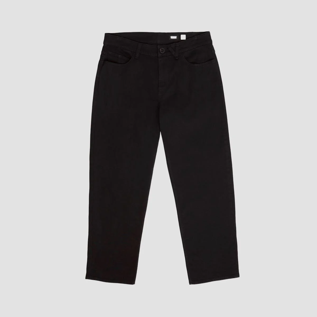 Volcom Modown Tapered Relaxed Fit Jeans Black On Black - Image 2