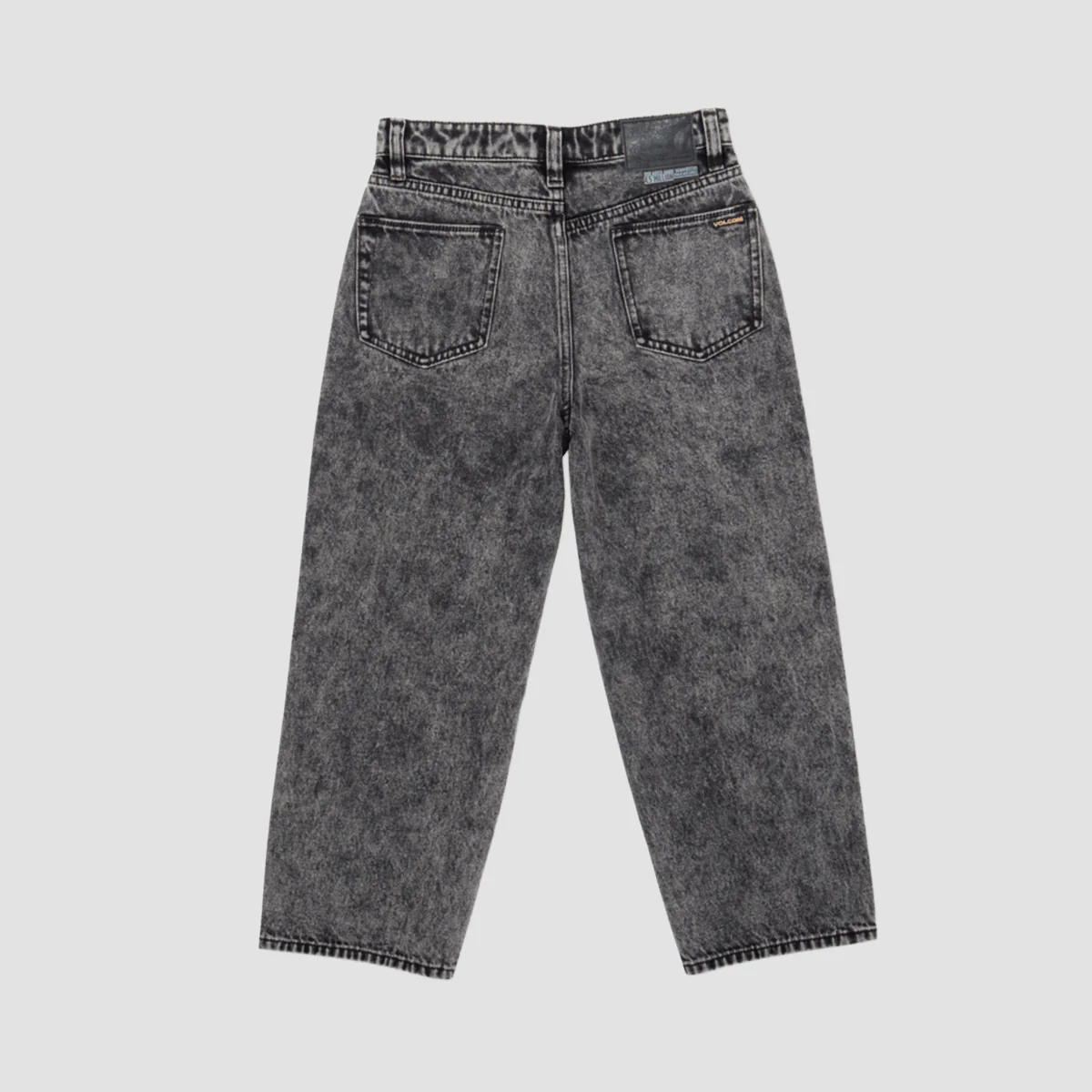 Volcom Modown Tapered Relaxed Fit Jeans Light Acid Black - Kids - Image 2