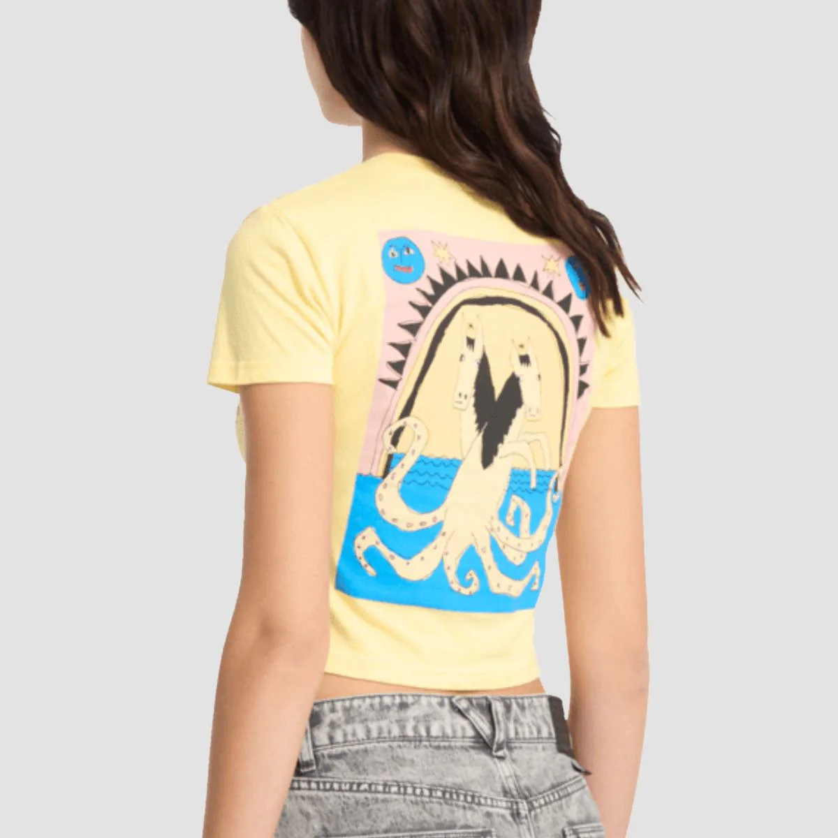 Volcom Moove On T-Shirt Dawn Yellow - Womens - Image 2