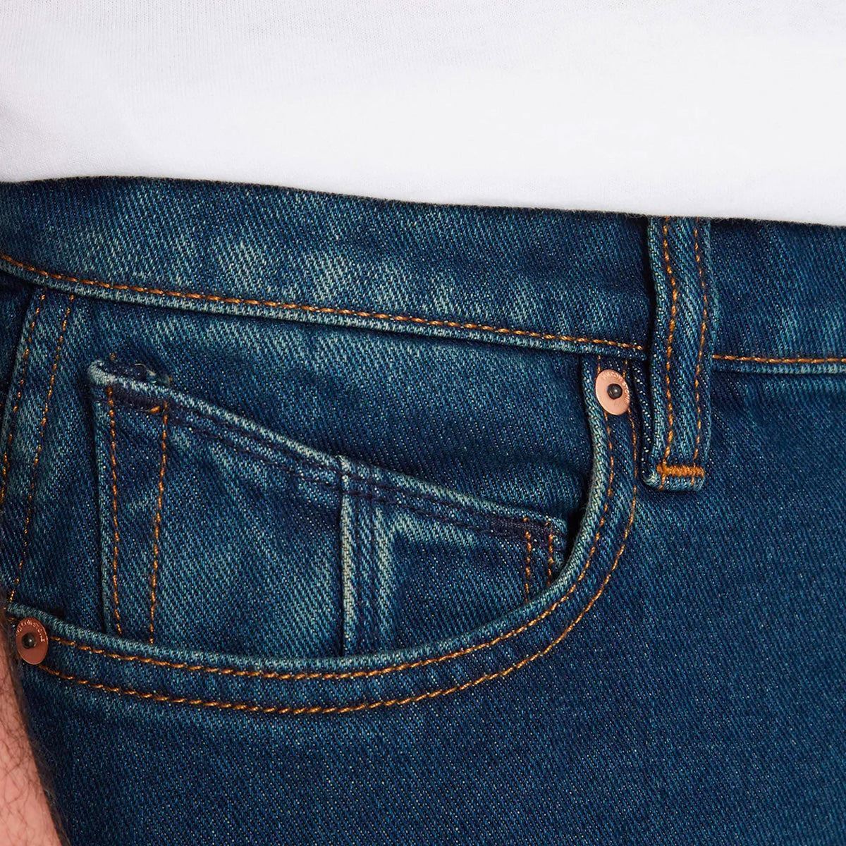 Volcom Nailer Denim Jeans Matured Blue - Image 3