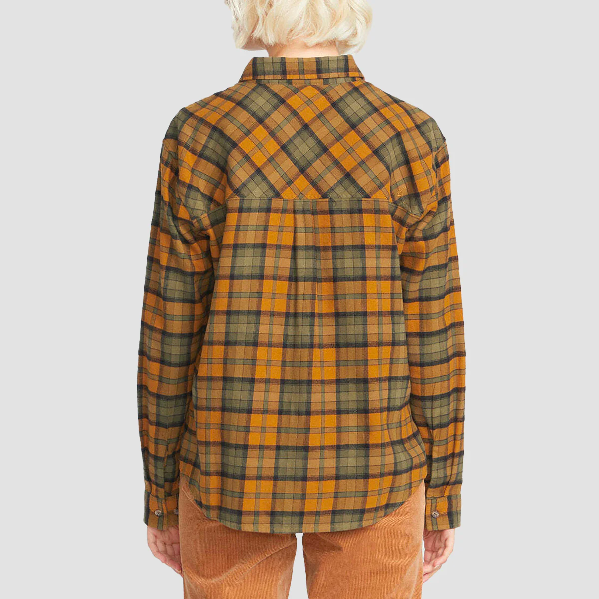 Volcom Plaid To Meet U Longsleeve Shirt Bronze - Womens - Image 2