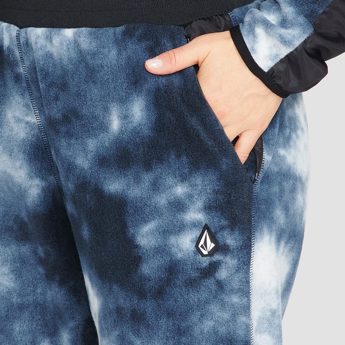 Volcom Polar Fleece Pants Storm Tie-Dye - Womens - Image 3