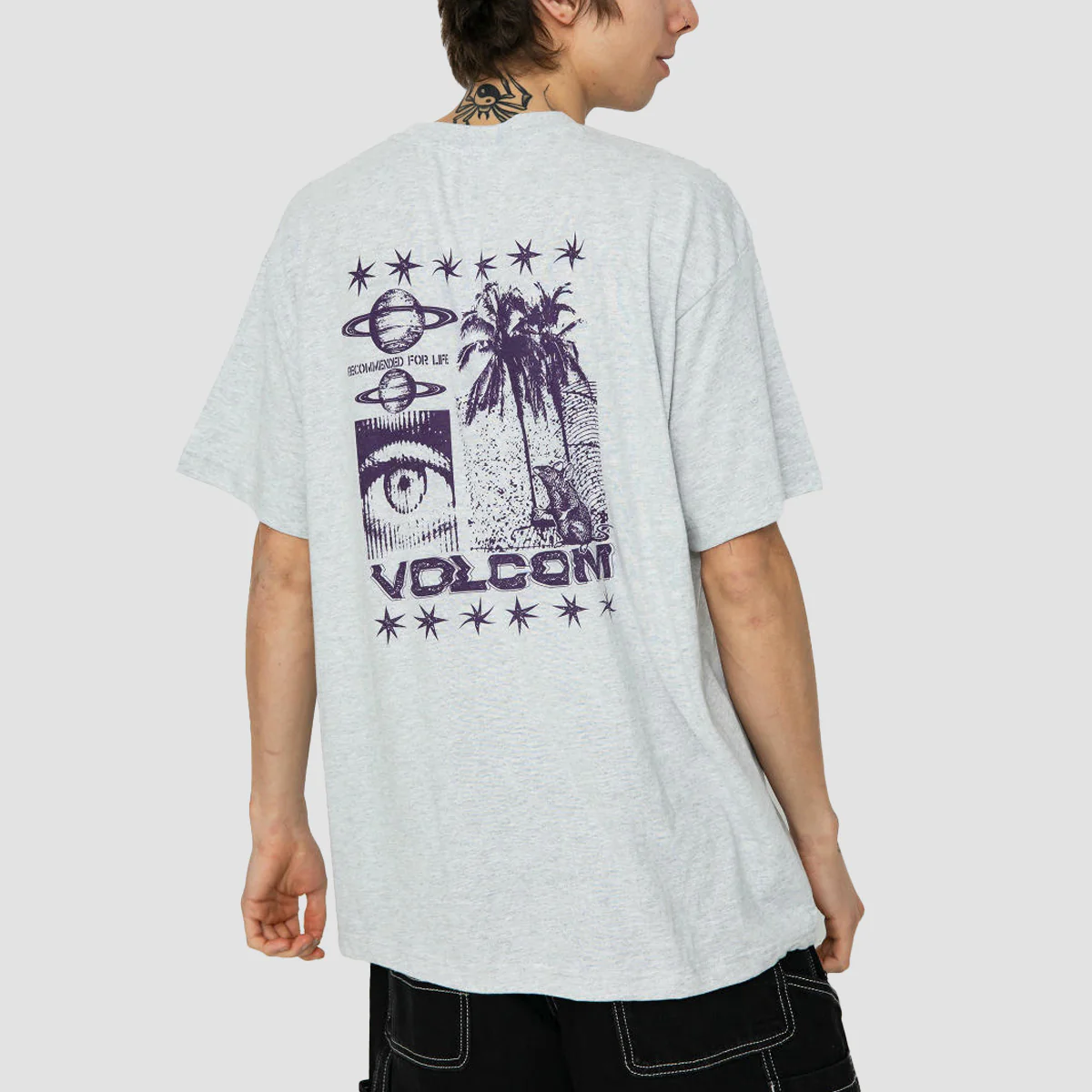 Volcom Primed Lse T-Shirt Bone Heather - Image 2