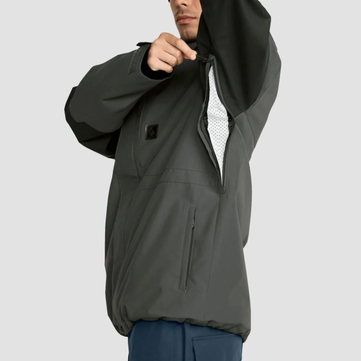 Volcom Primry Ins 10K Snow Jacket Dark Grey - Image 3