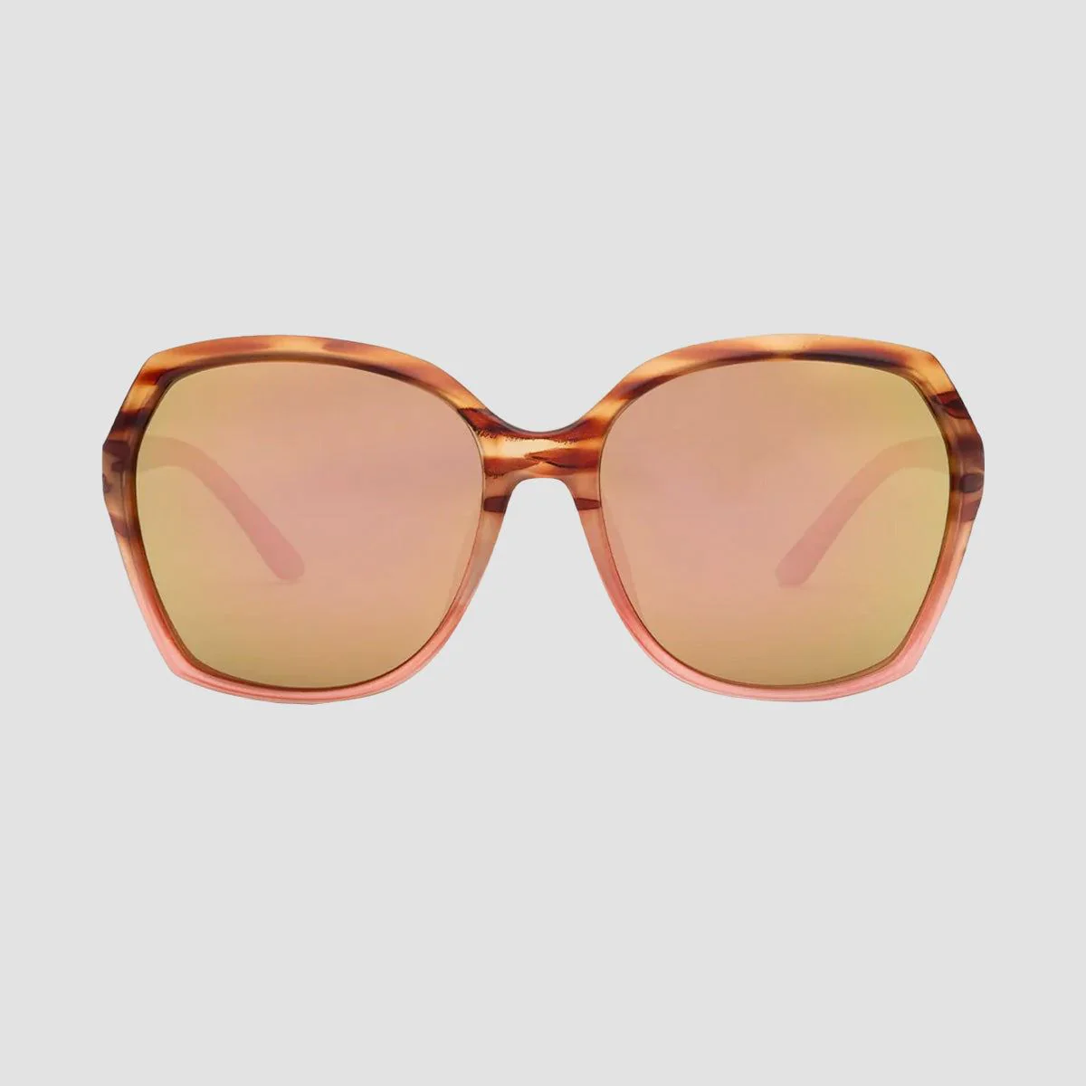 Volcom Psychic Sunglasses Gloss Punk Tort/Bronze Champagne Chrome - Womens - Image 2